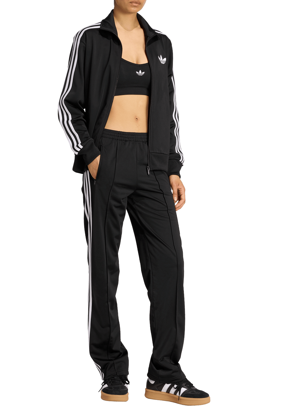 Gilet droit col montant ADIDAS Noir