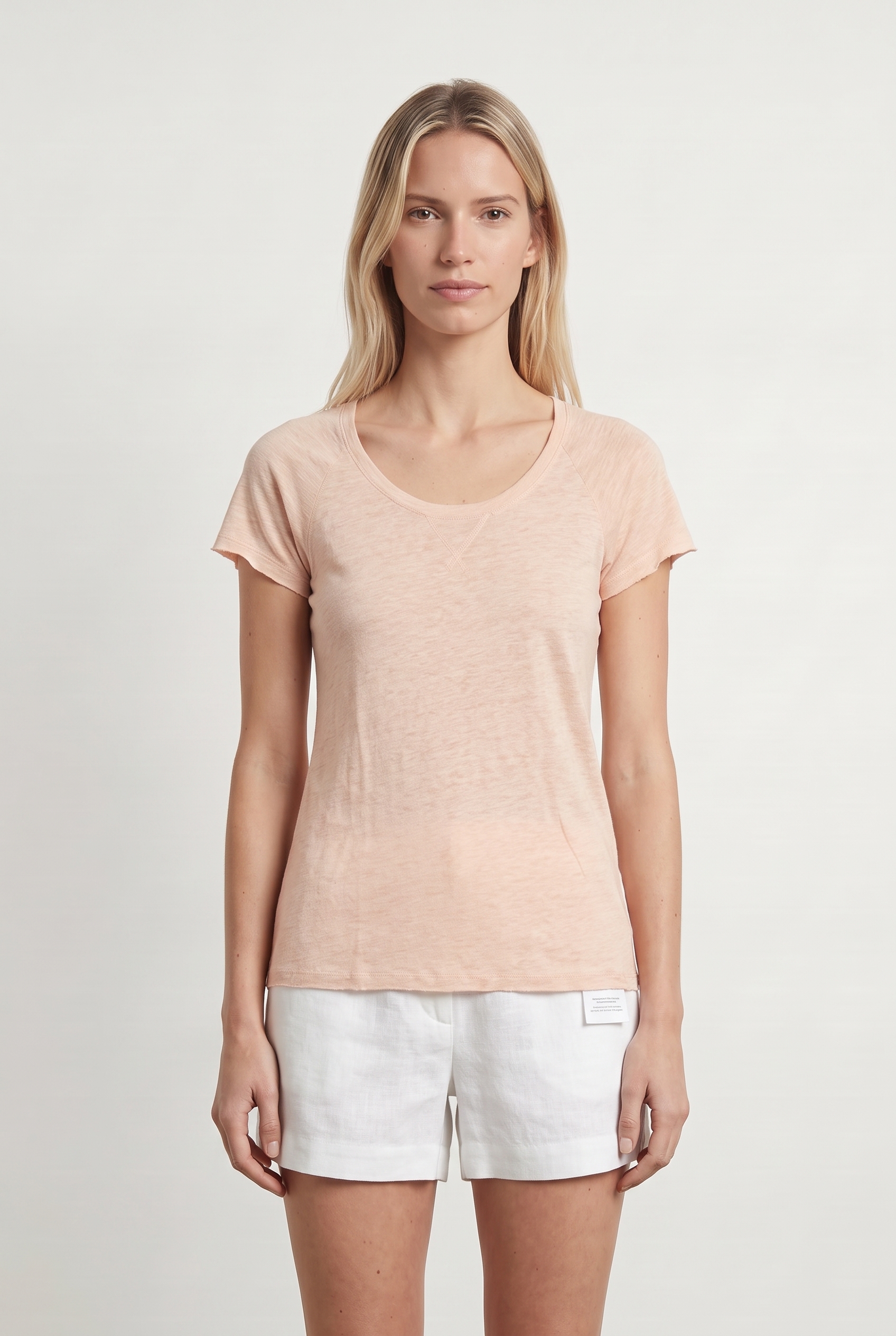 Tee-shirt MAJESTIC FILATURES - SECONDE MAIN Rose
