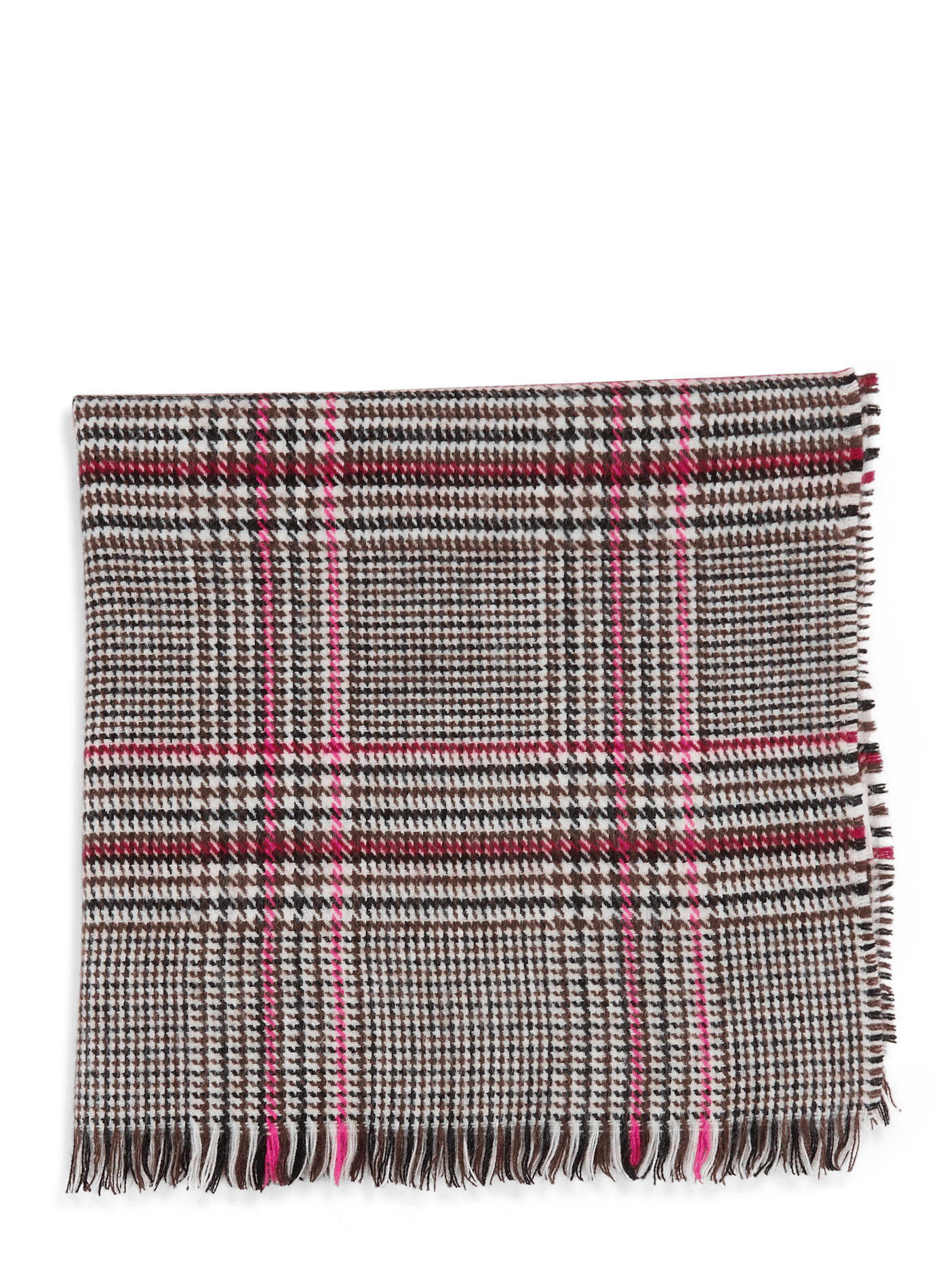 Houndstooth pattern scarf AU PRINTEMPS PARIS Multicolored