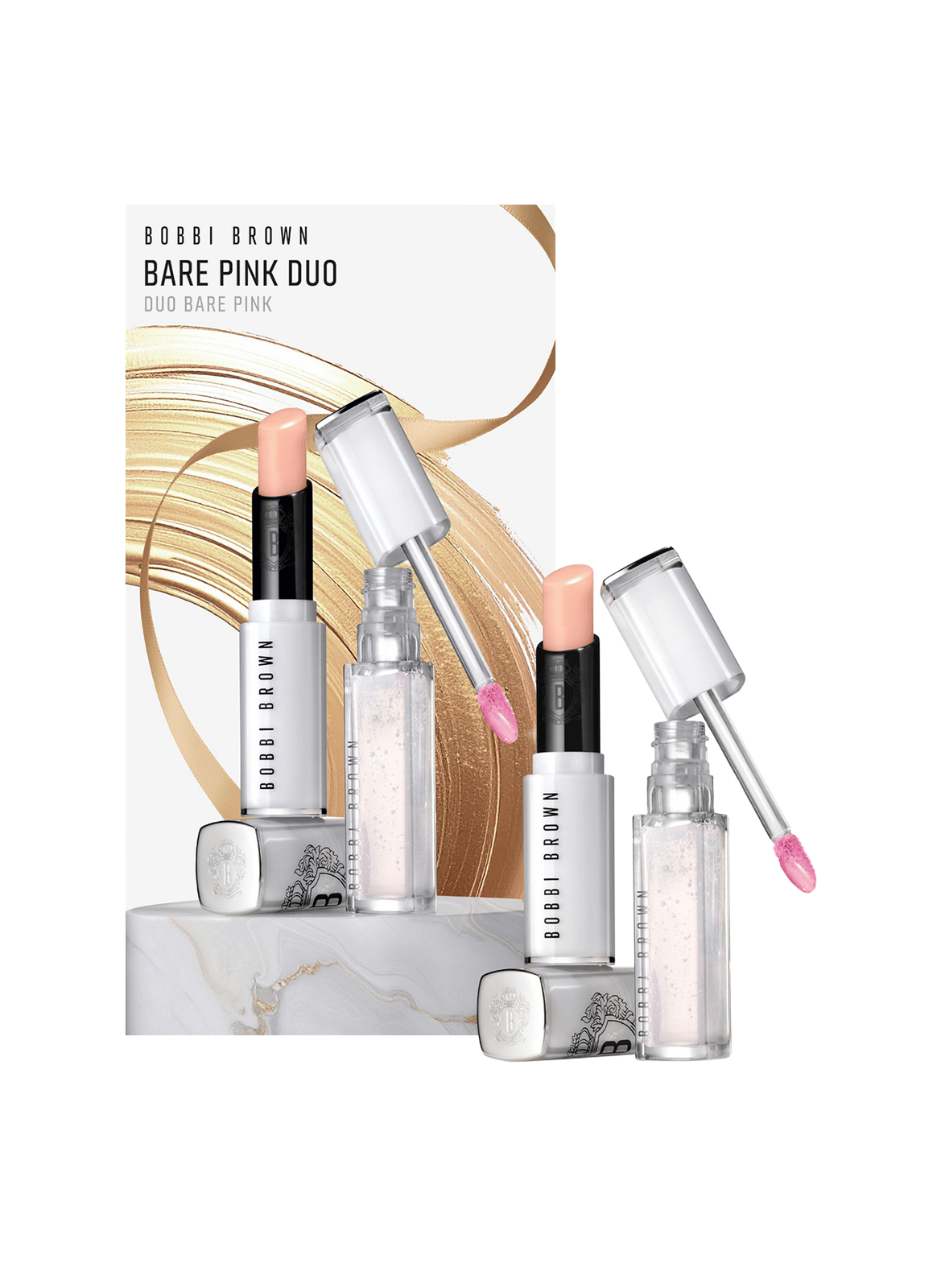 Bare Pink Duo - Lip Gloss and Lip Balm Set BOBBI BROWN Bare pink