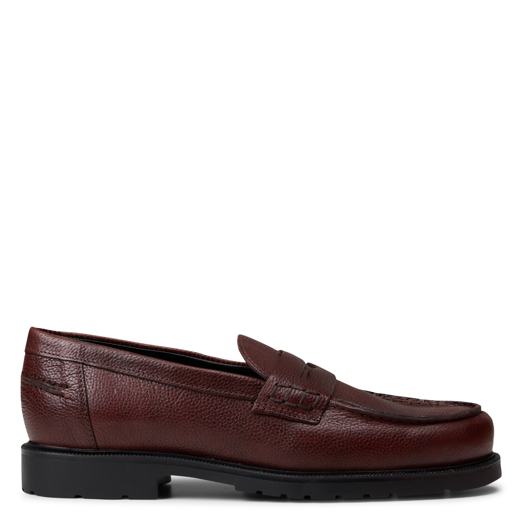 Leather loafers KLEMAN Brown