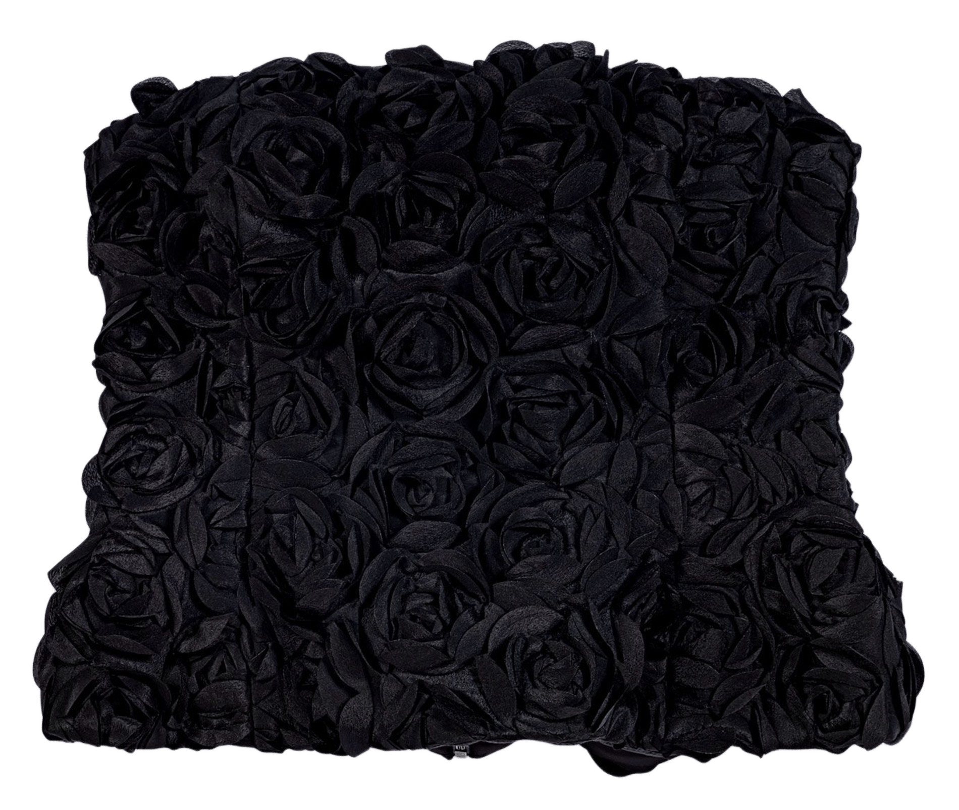 Top bustier adorned with flowers MAJE Black