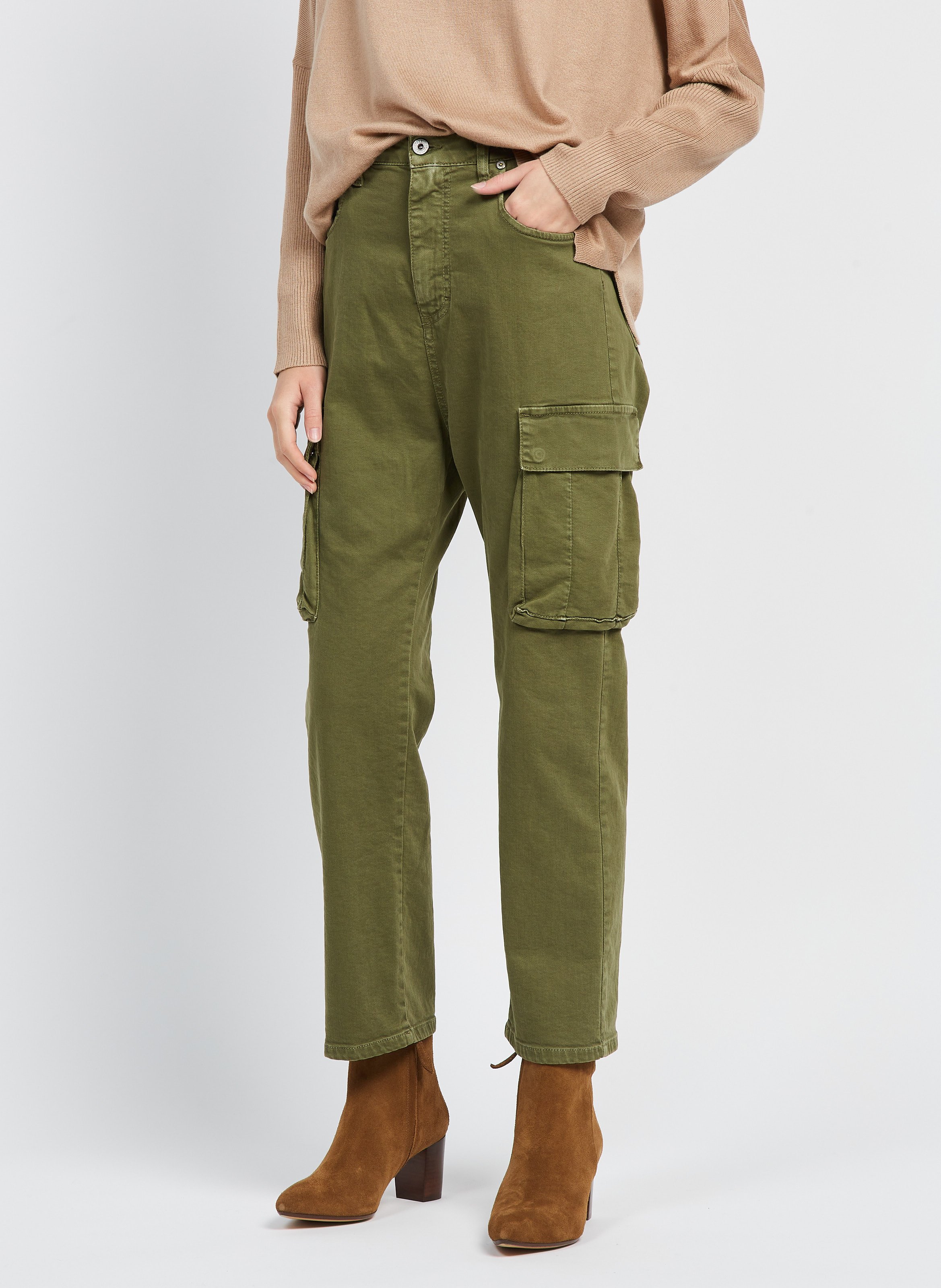 Rechte cargojeans PLEASE Wit