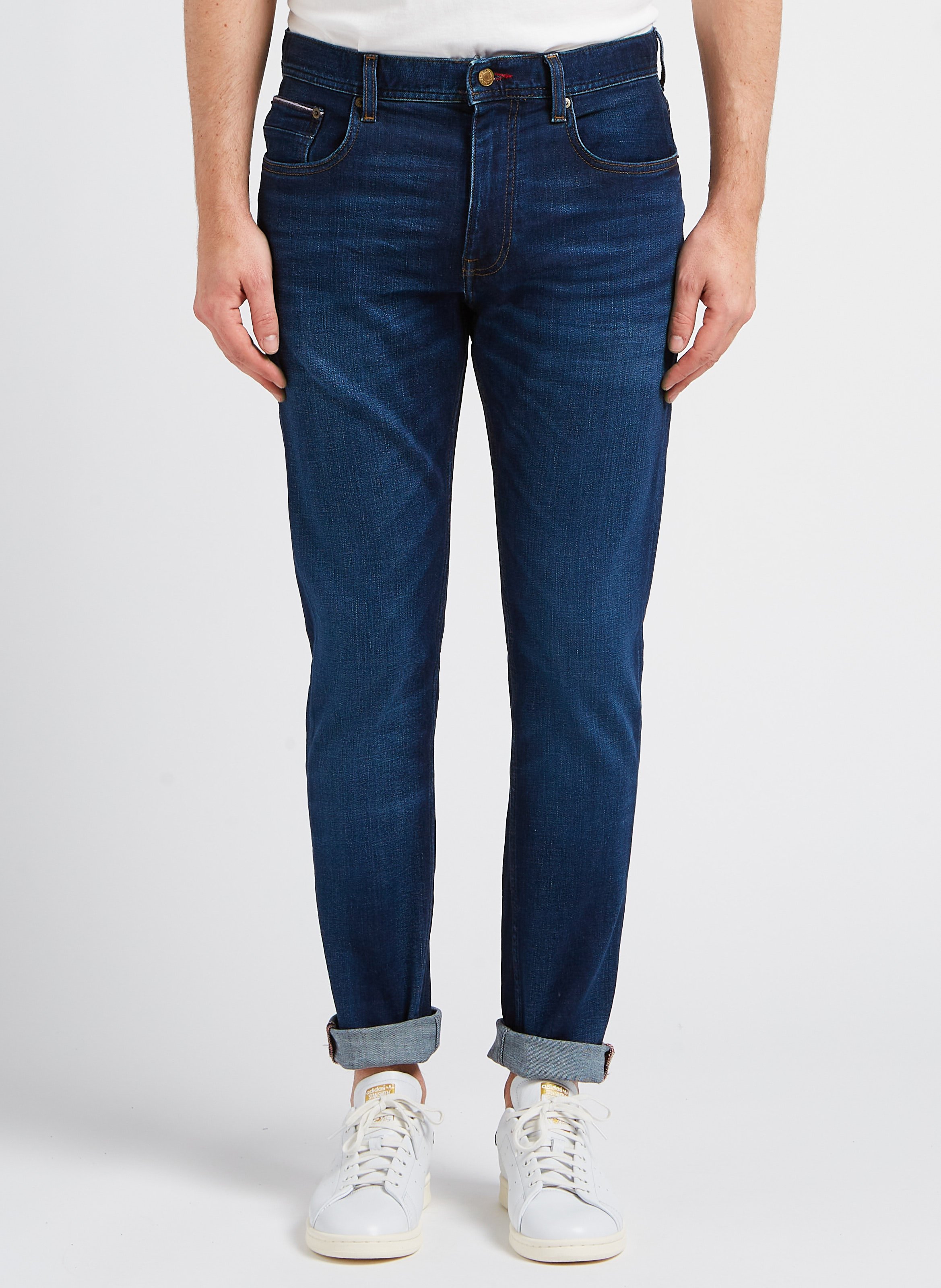 Slimfit Cottonblend Jeans Hyder Blue Tommy Hilfiger Men Place des