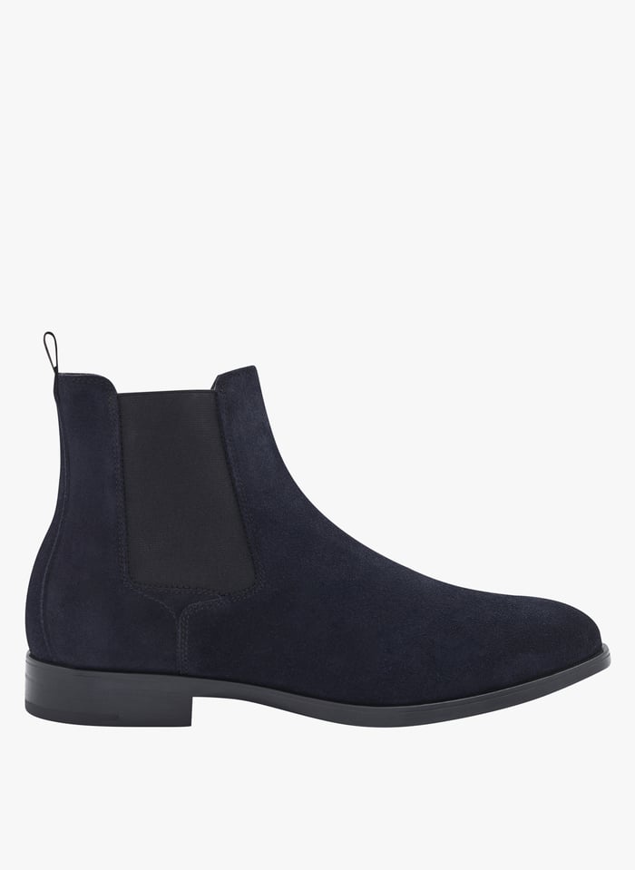 Boots En Cuir Velours Milko Marine Minelli Homme Place des