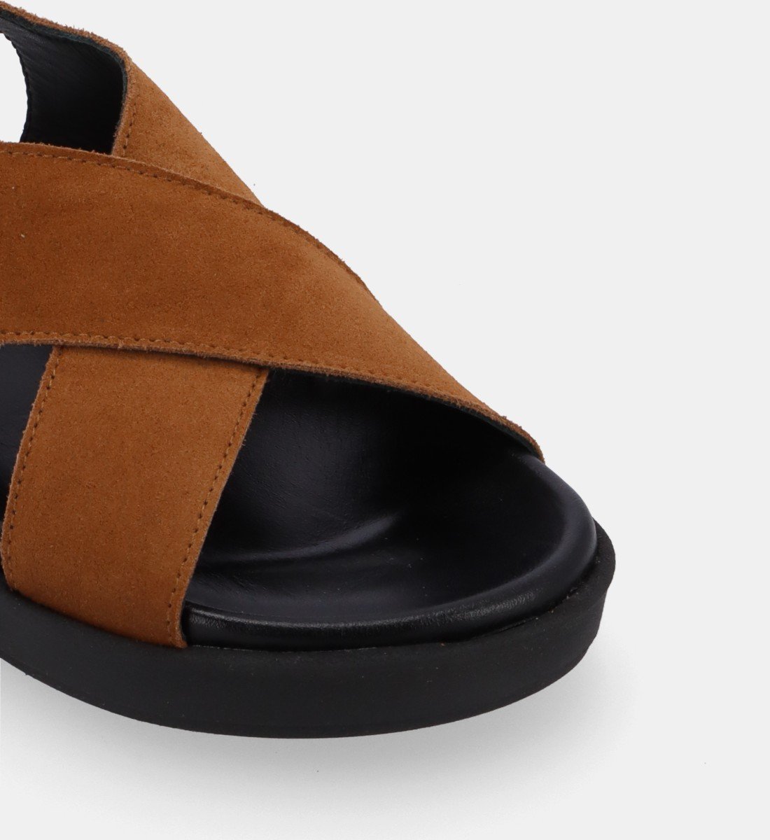 Sandales plates en cuir ALOHAS Marron