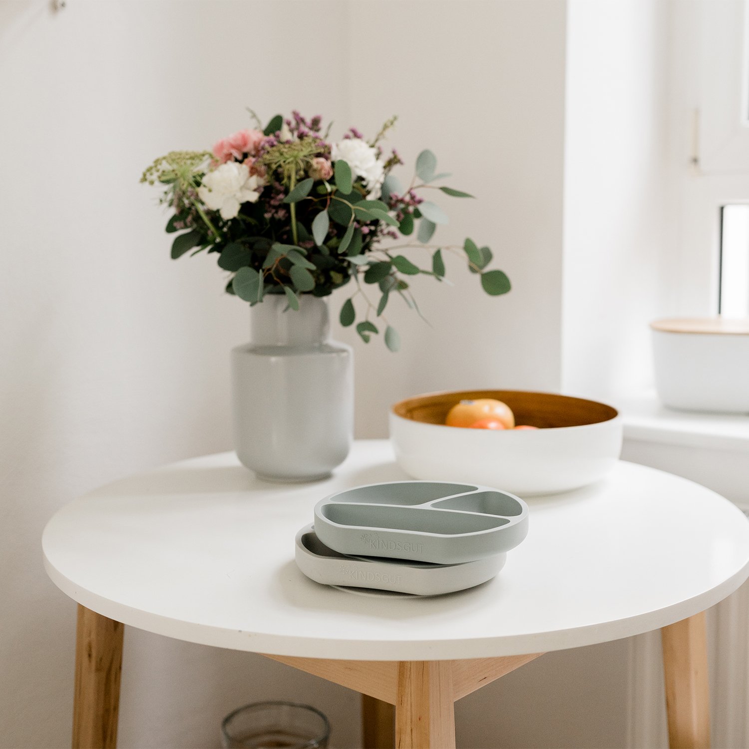 Assiette ventouse en silicone KINDSGUT Transparent