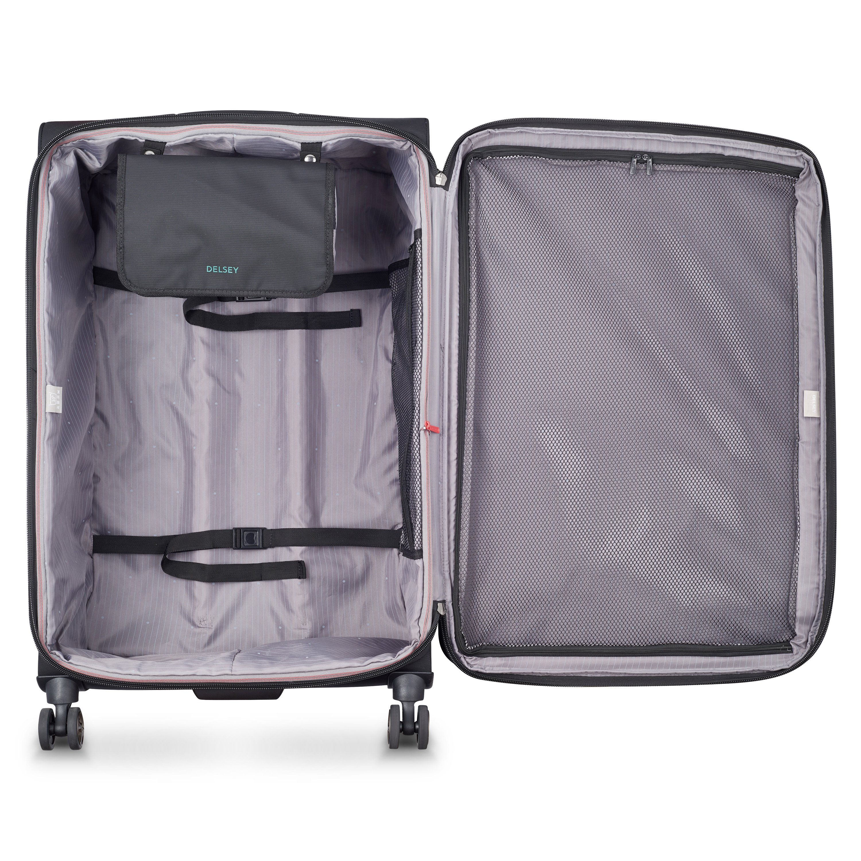 Soft hold suitcase DELSEY PARIS Black