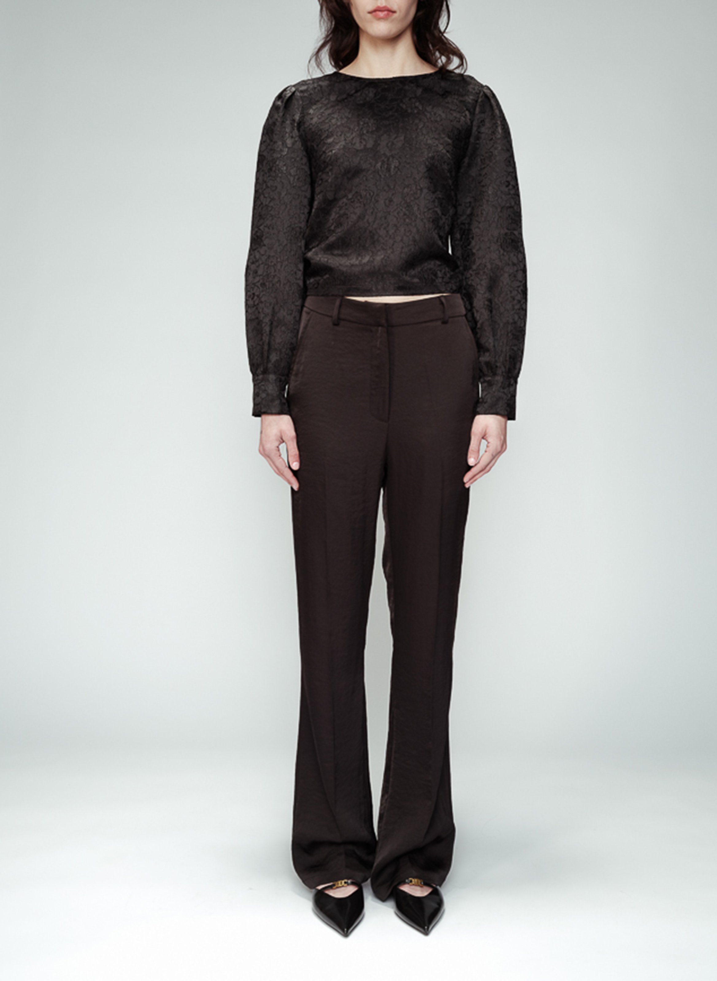 Round neck blouse GRACE ET MILA Black