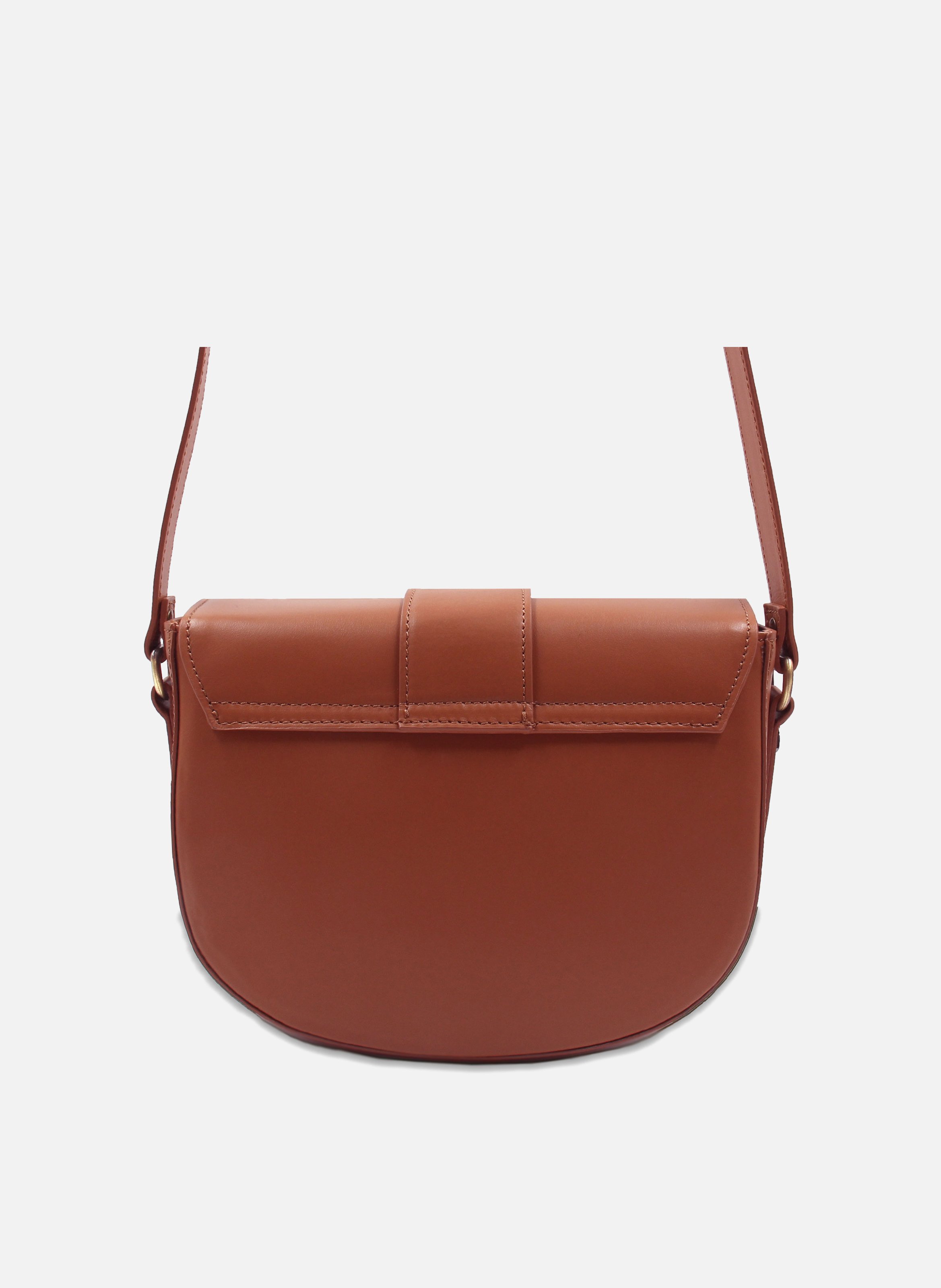 Sac boucle cuir lisse JULES & JENN Orange