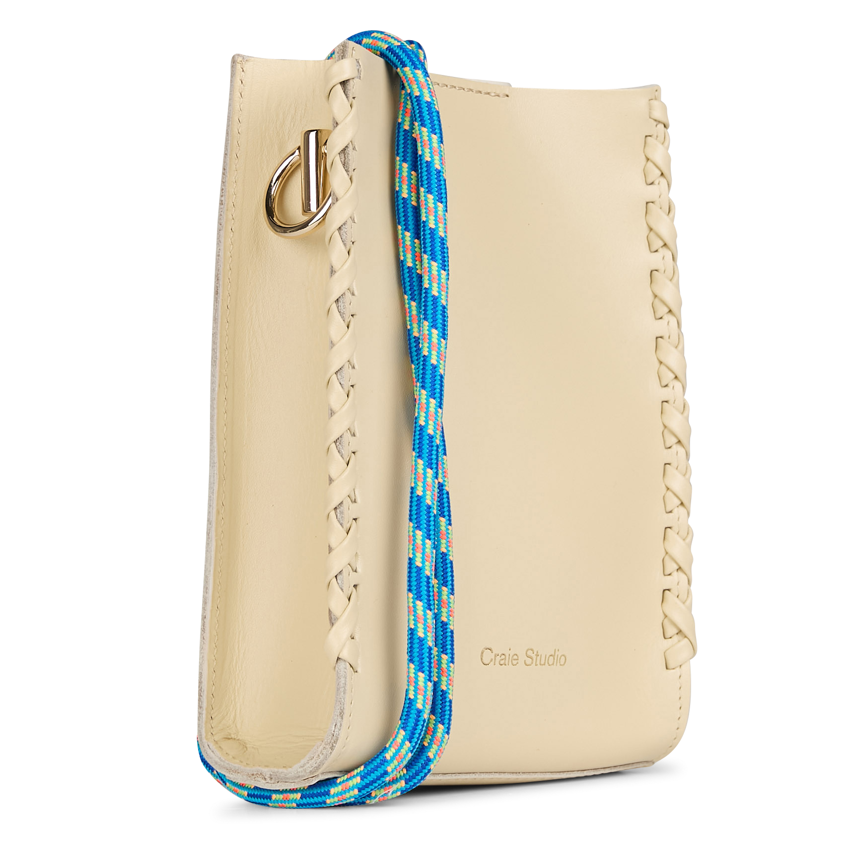 Sac porté épaule en cuir  CRAIE STUDIO Blanc