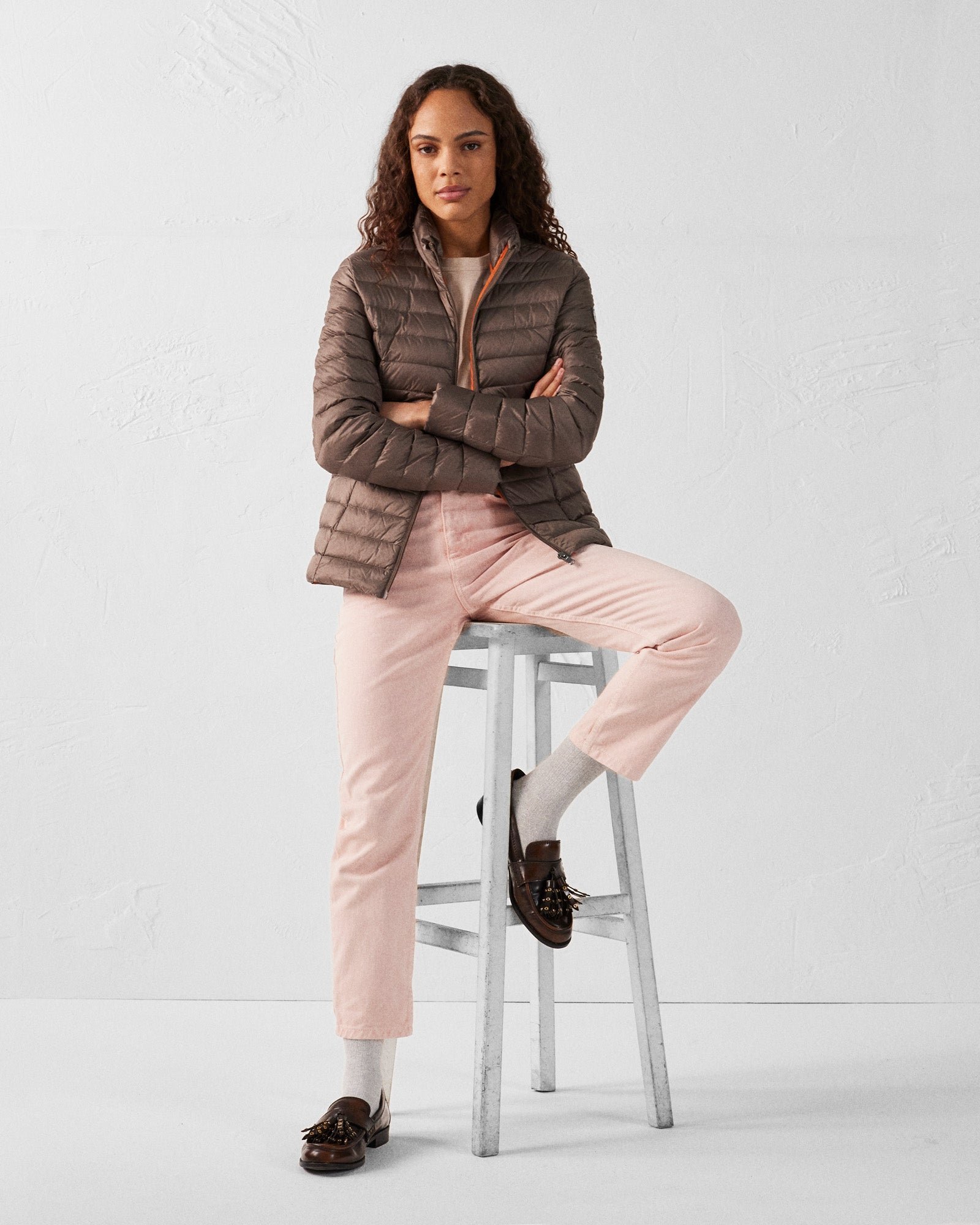 Lightweight down jacket JOTT Beige