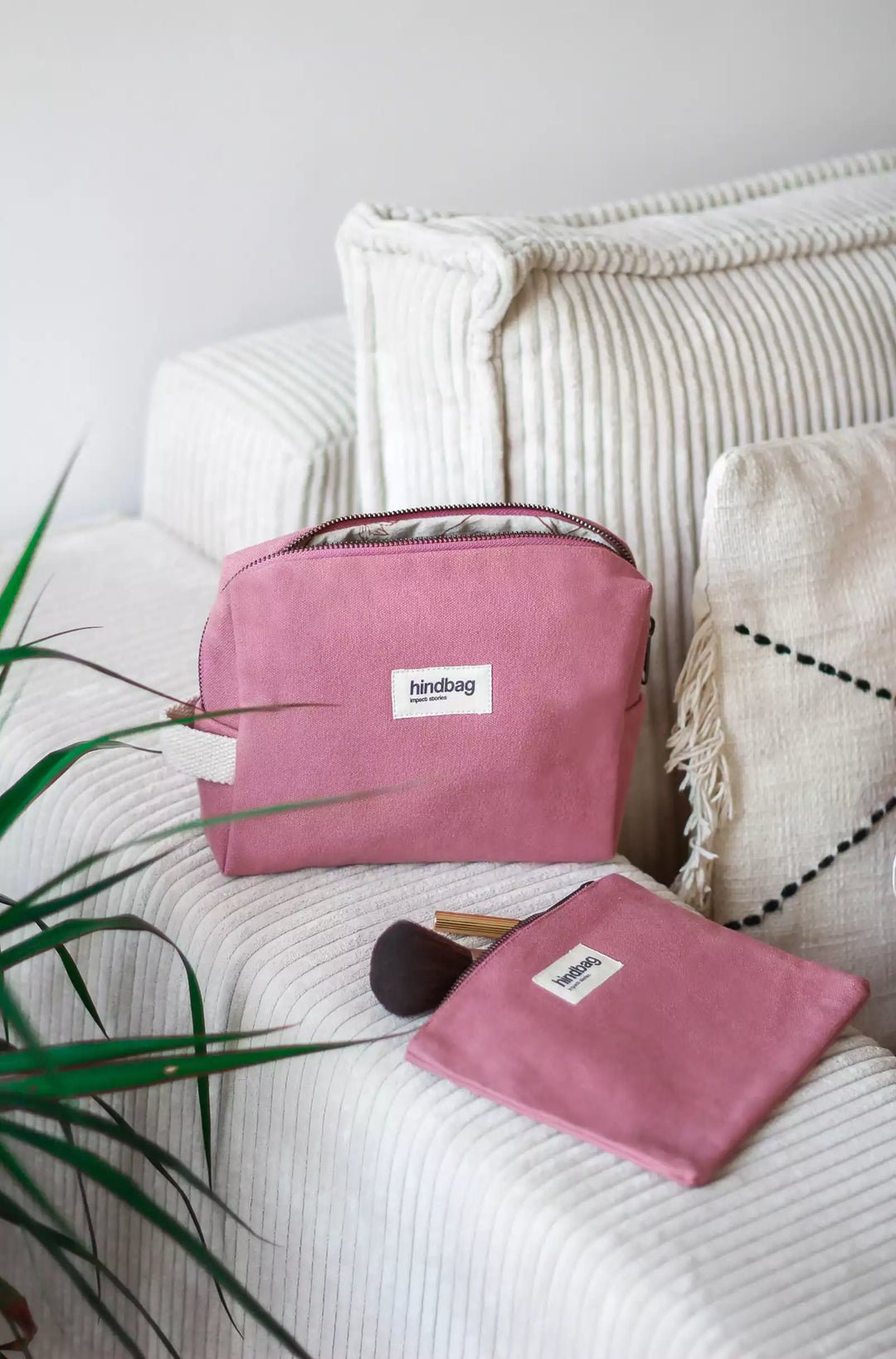 Cotton toiletry bag HINDBAG Pink