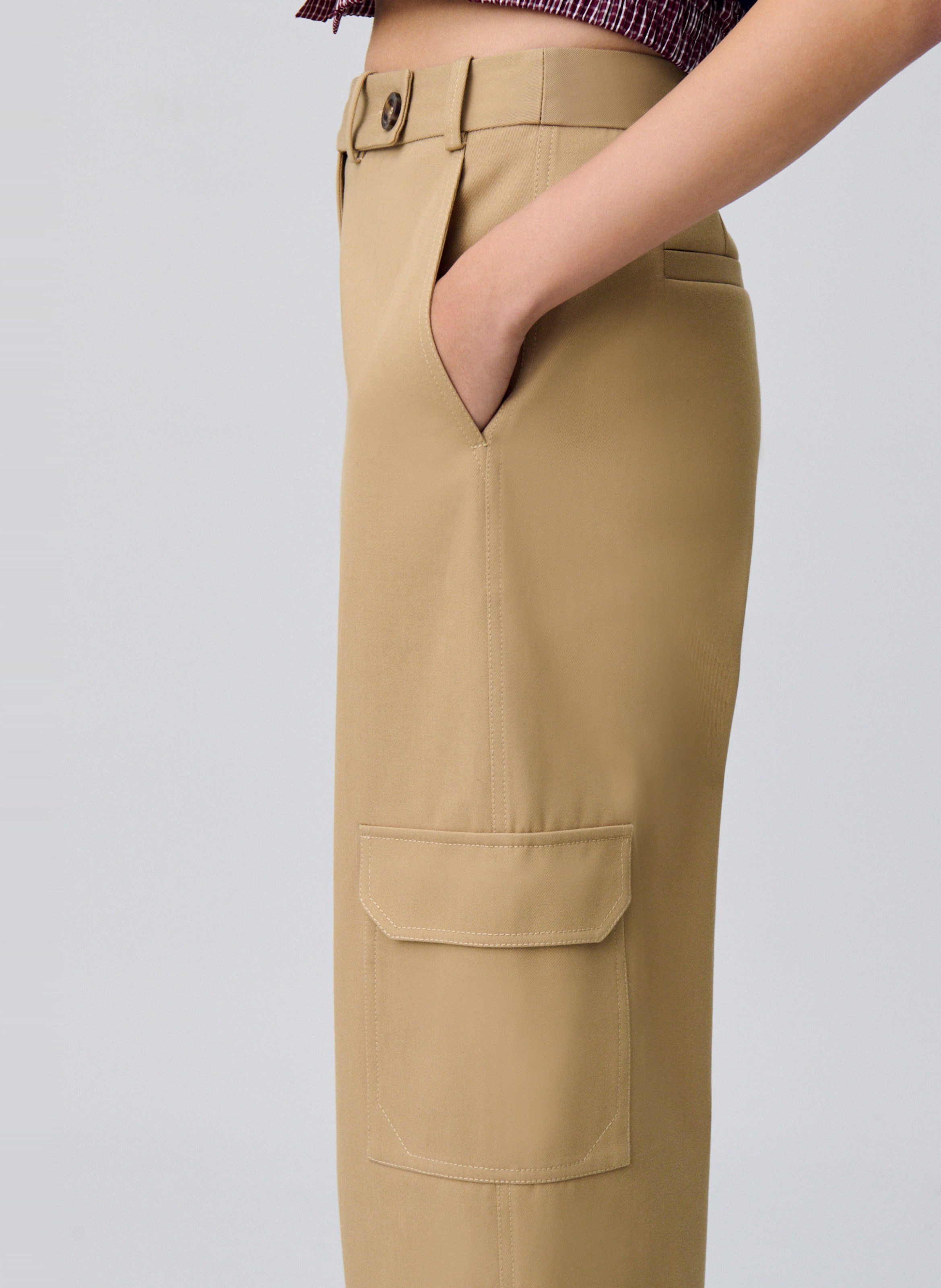 Weit geschnittene Jeans CLAUDIE PIERLOT Beige