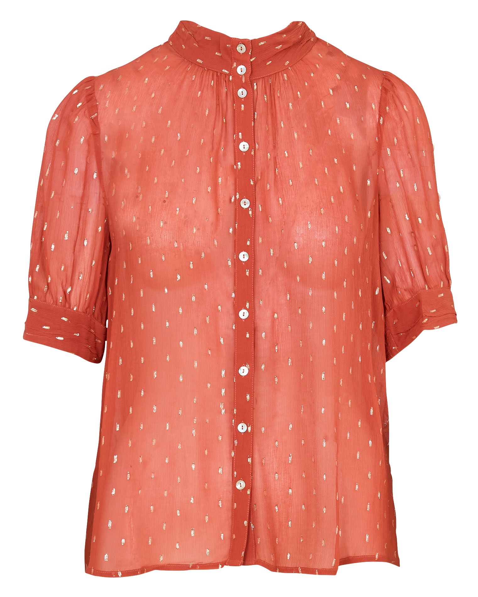 Blouse col rond  BA&SH Marron