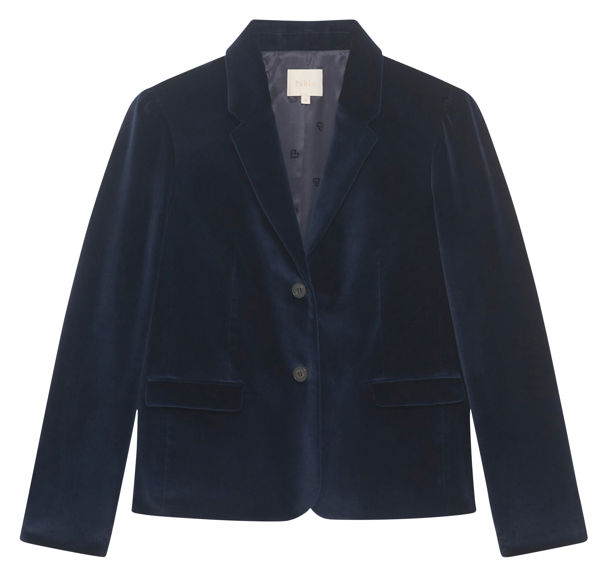 Veste de tailleur en velours PABLO Bleu