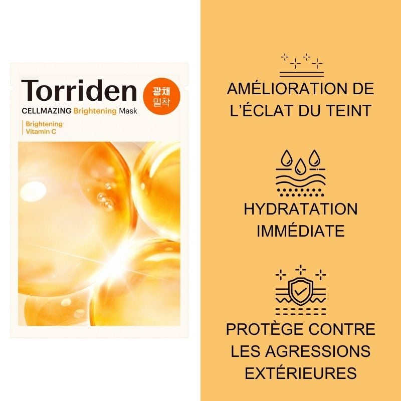 CELLMAZING - BRIGHTENING VITAMIN C SHEET MASK TORRIDEN No color