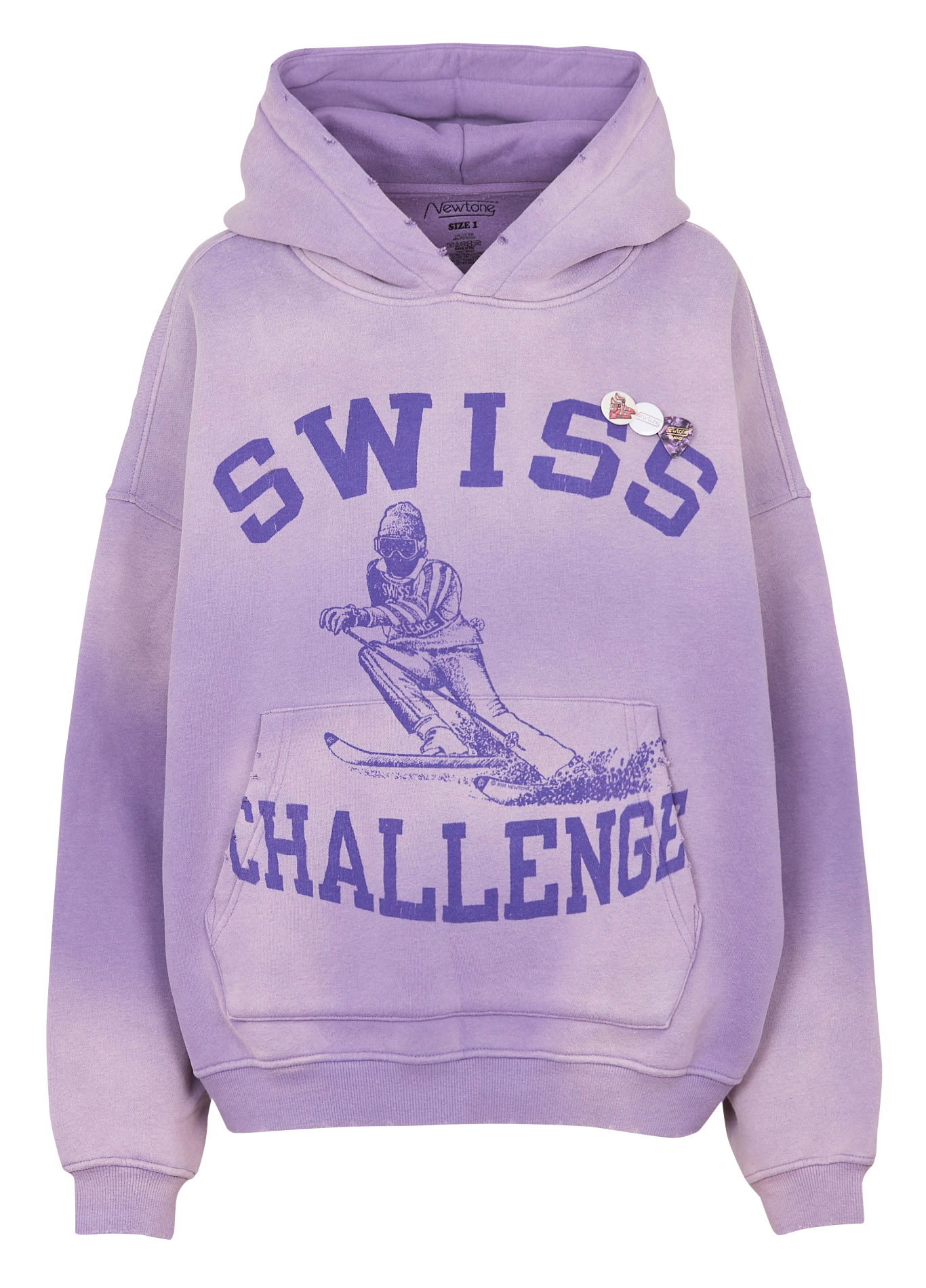 Cotton-mix round-neck sweatshirt NEWTONE Purple