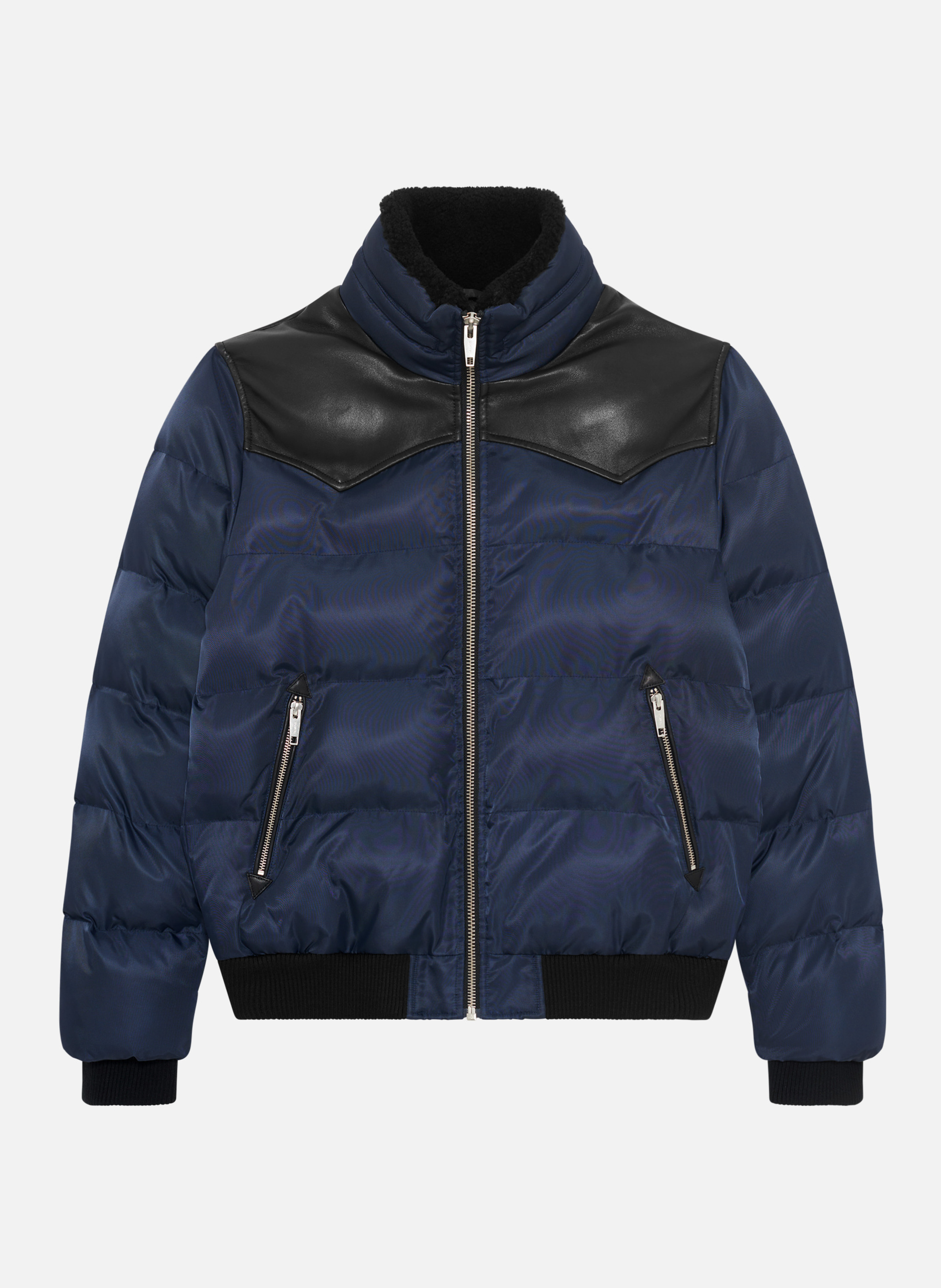 Lightweight quilted padded jacket with high neck THE KOOPLES Blue