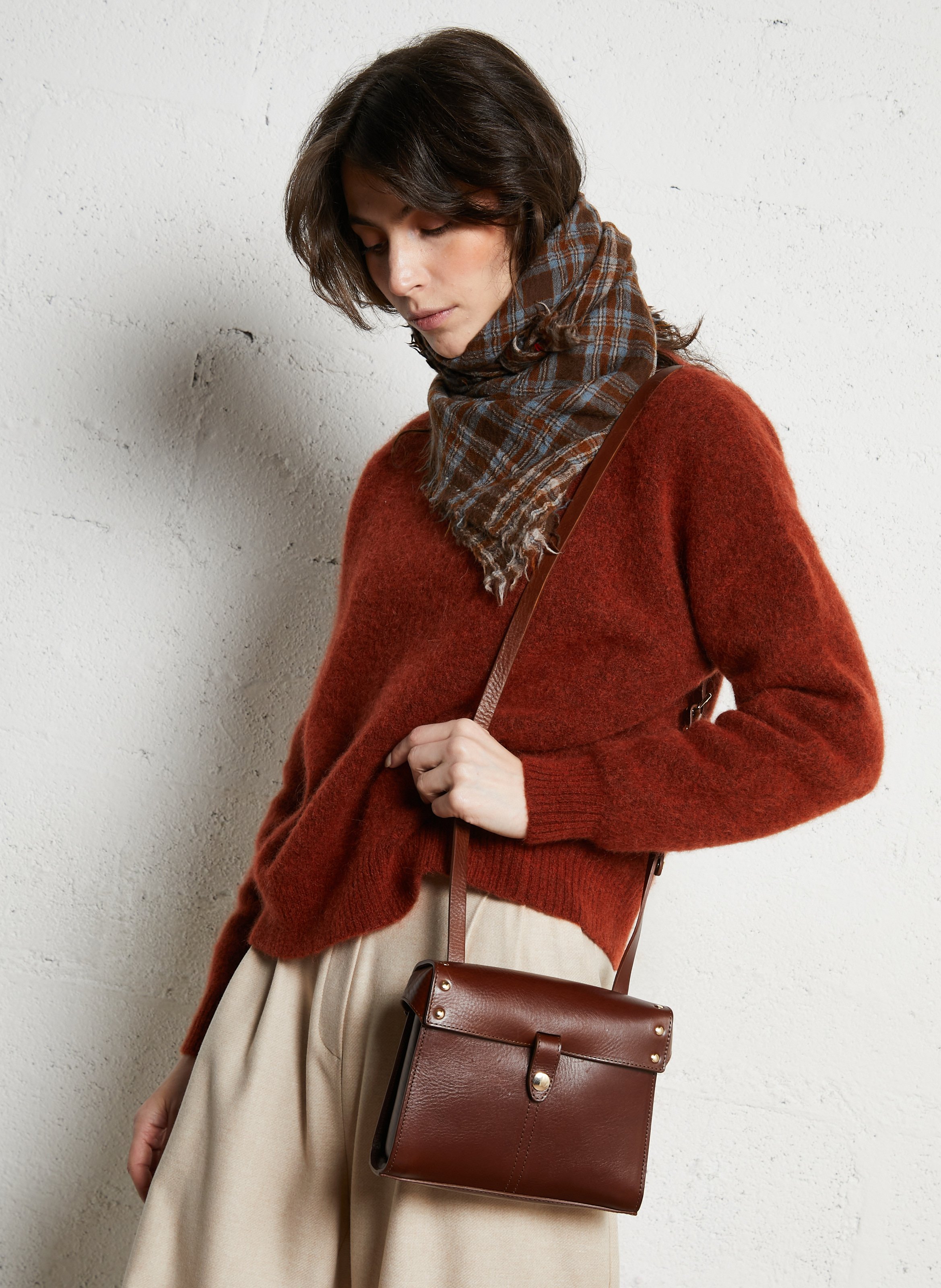 Brieftasche aus Leder HERBERT FRERE SOEUR Braun