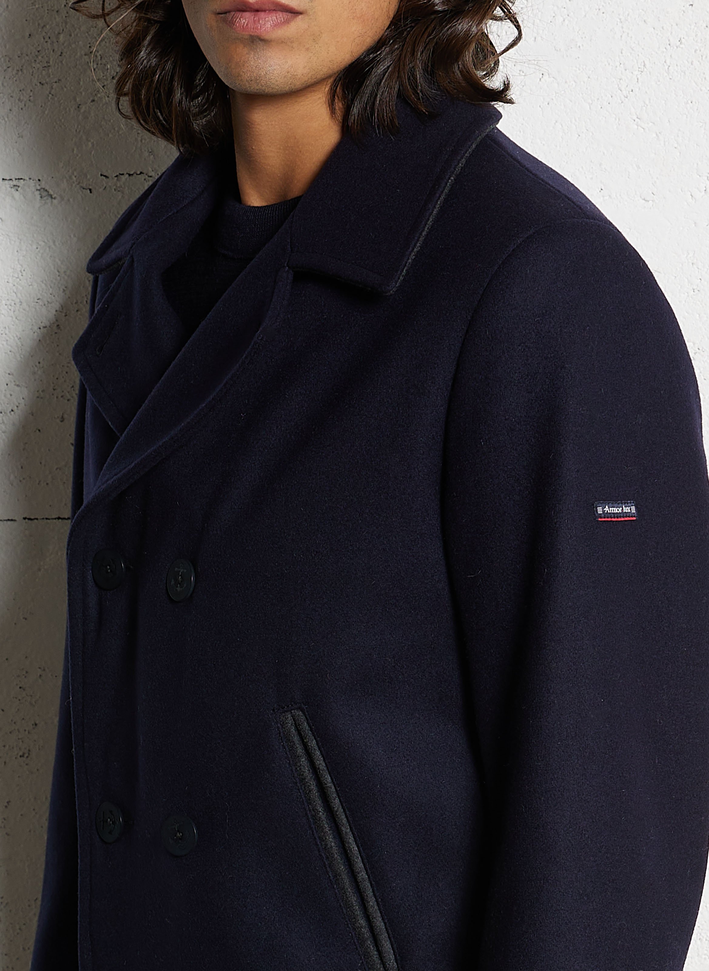 Caban en laine ARMOR LUX Bleu