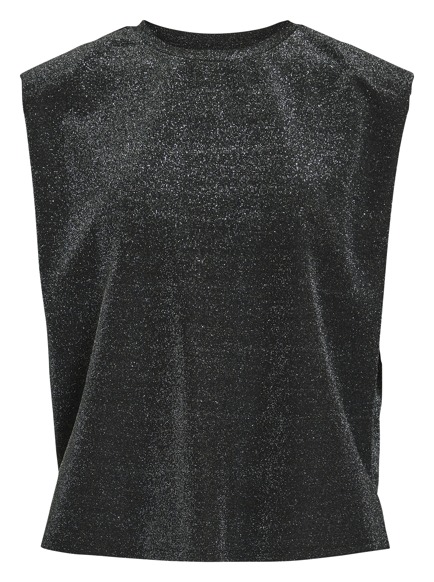 Top droit col rond VILA Noir