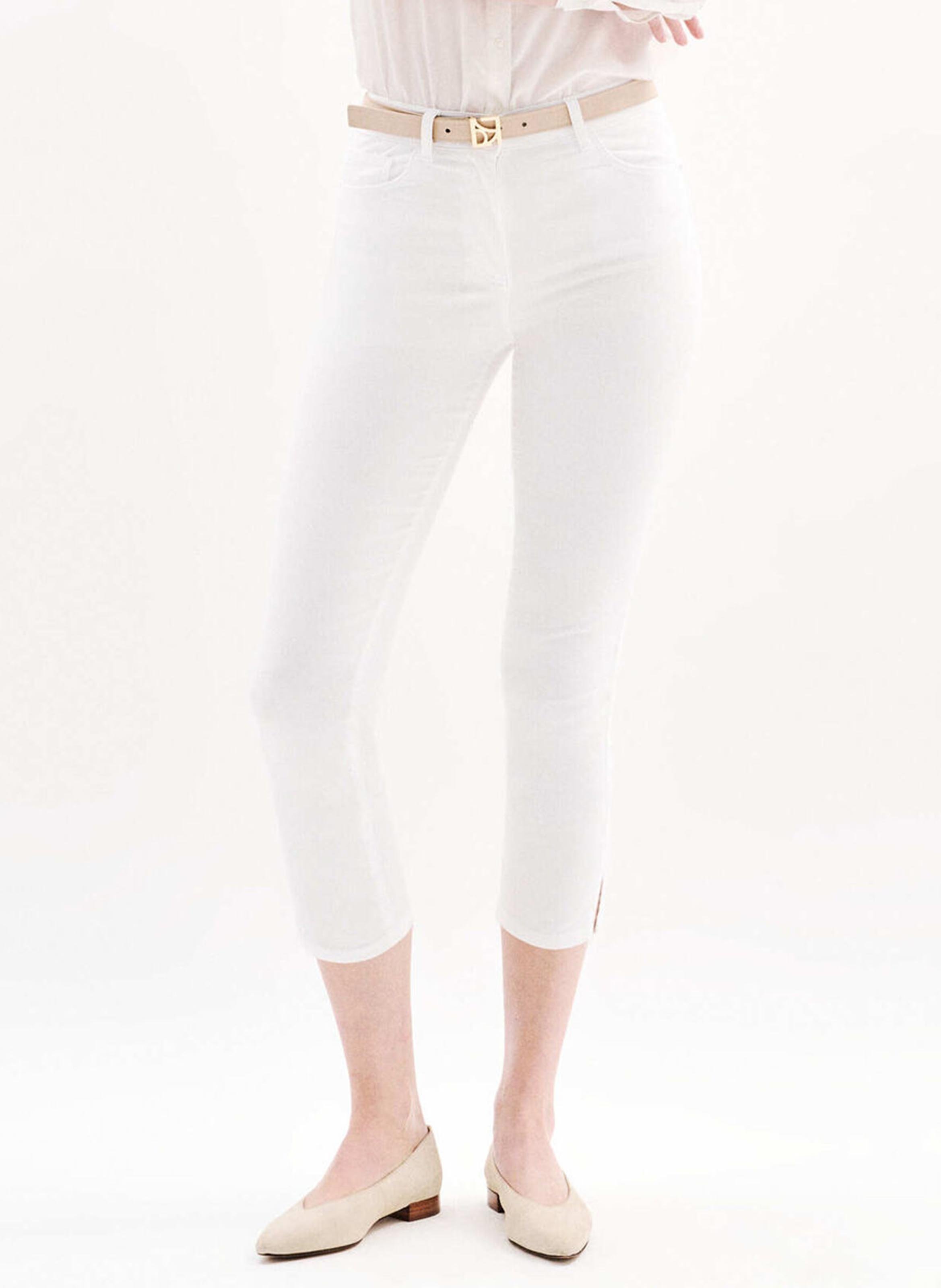 High-rise straight cotton-blend jeans CAROLL