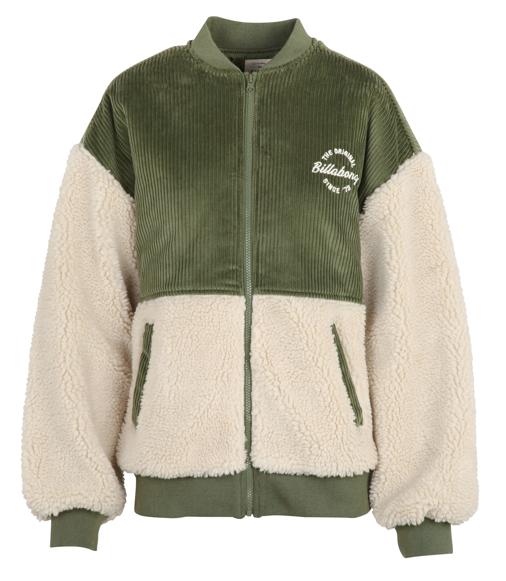 Blouson oversize col teddy en sherpa BILLABONG Beige