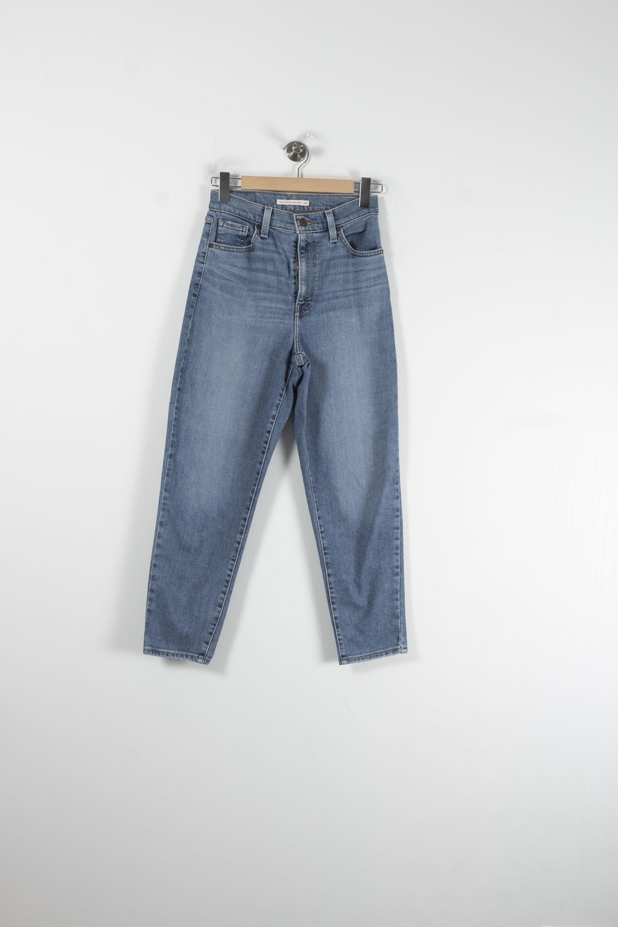 Cropped slim jeans with studs LEVI'S - Seconde main Blue