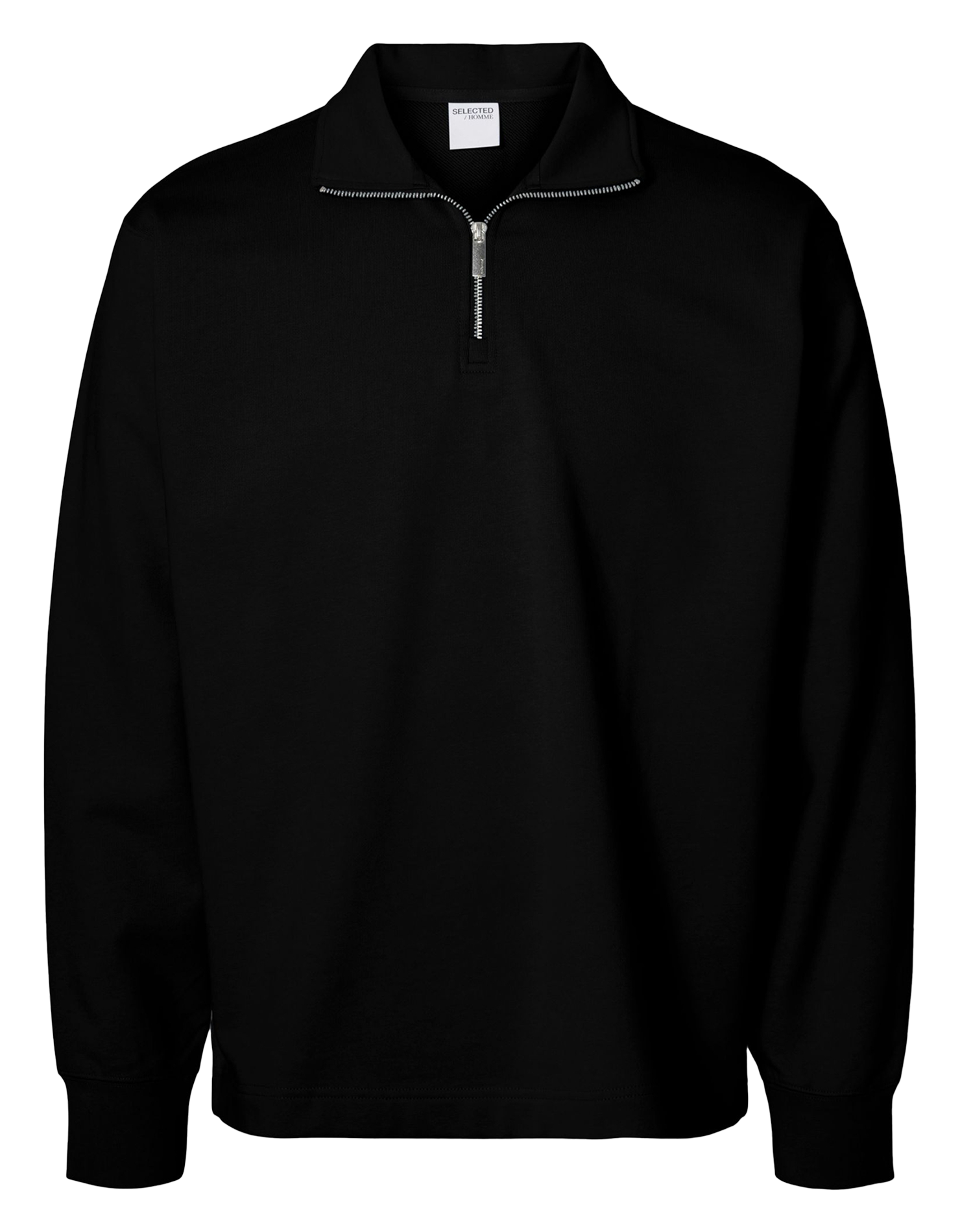 Polo regular-fit SELECTED Noir