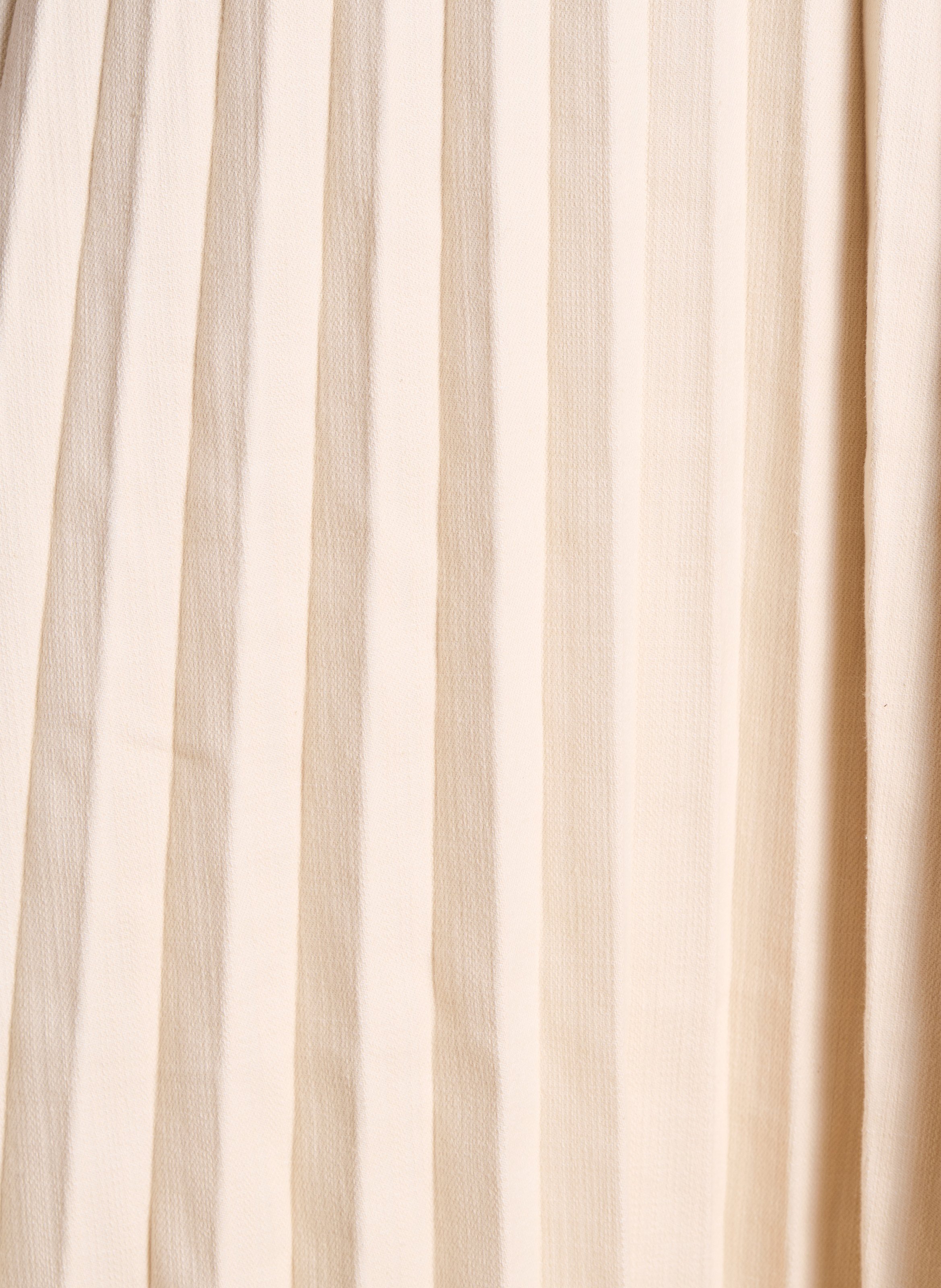 Jupe en denim évasée en coton mélangé LA FEE MARABOUTEE Blanc