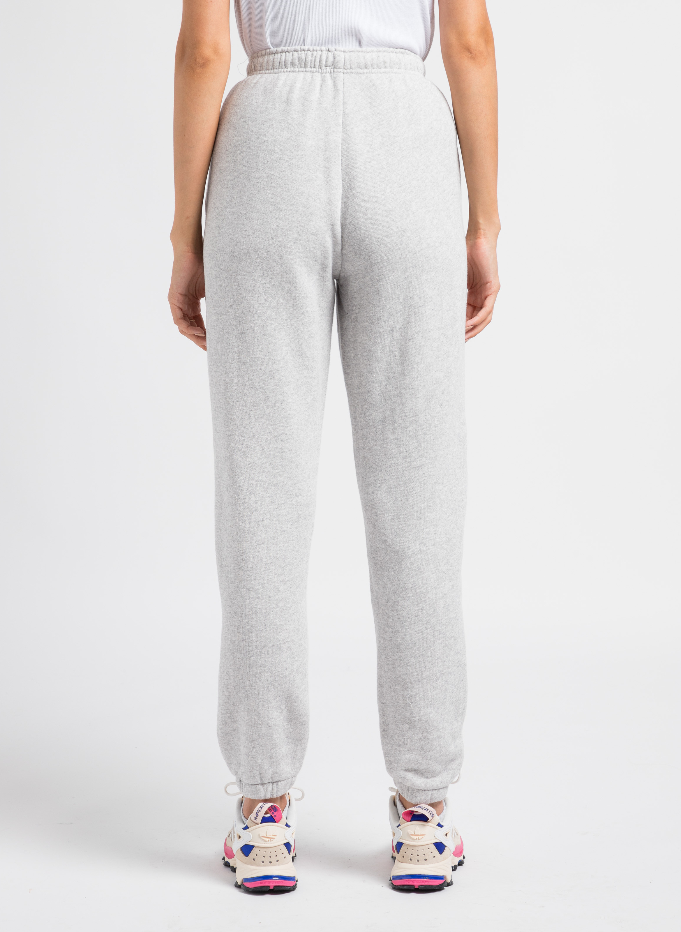 Jogging taille haute en coton AMERICAN VINTAGE Gris