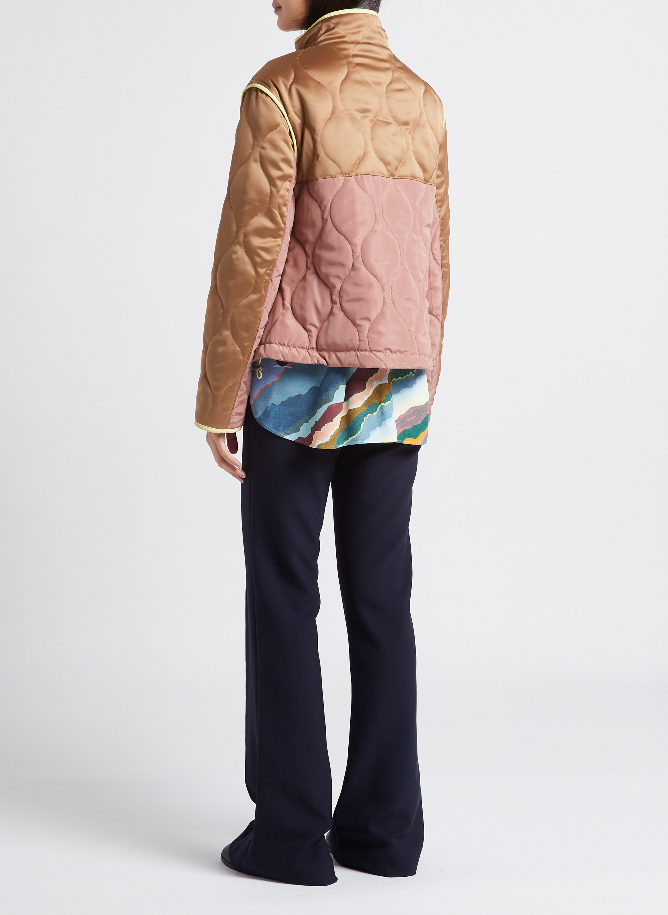 Veste droite col montant PAUL SMITH Marron