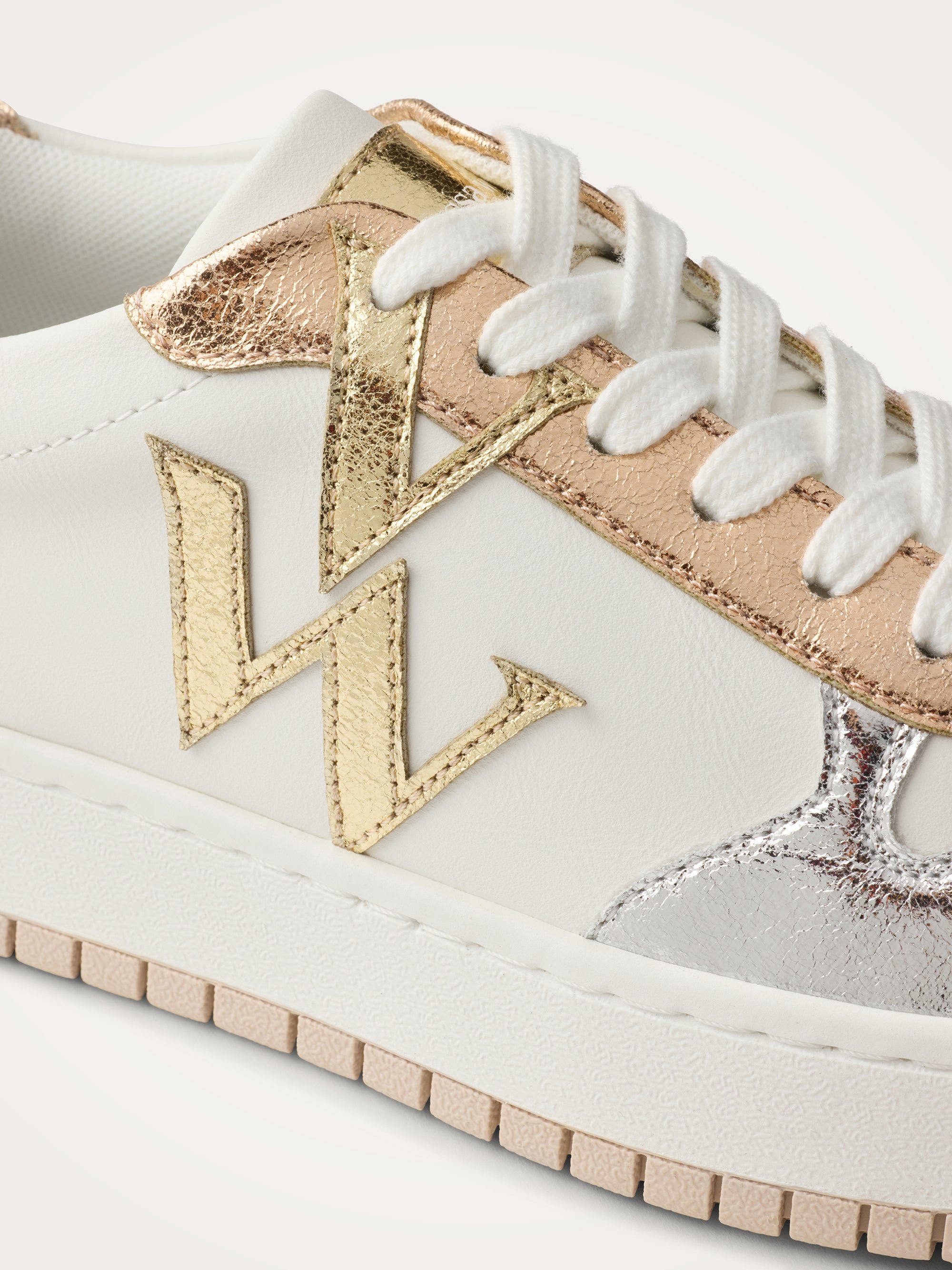 Monogram thick sole sneakers VANESSA WU Silver