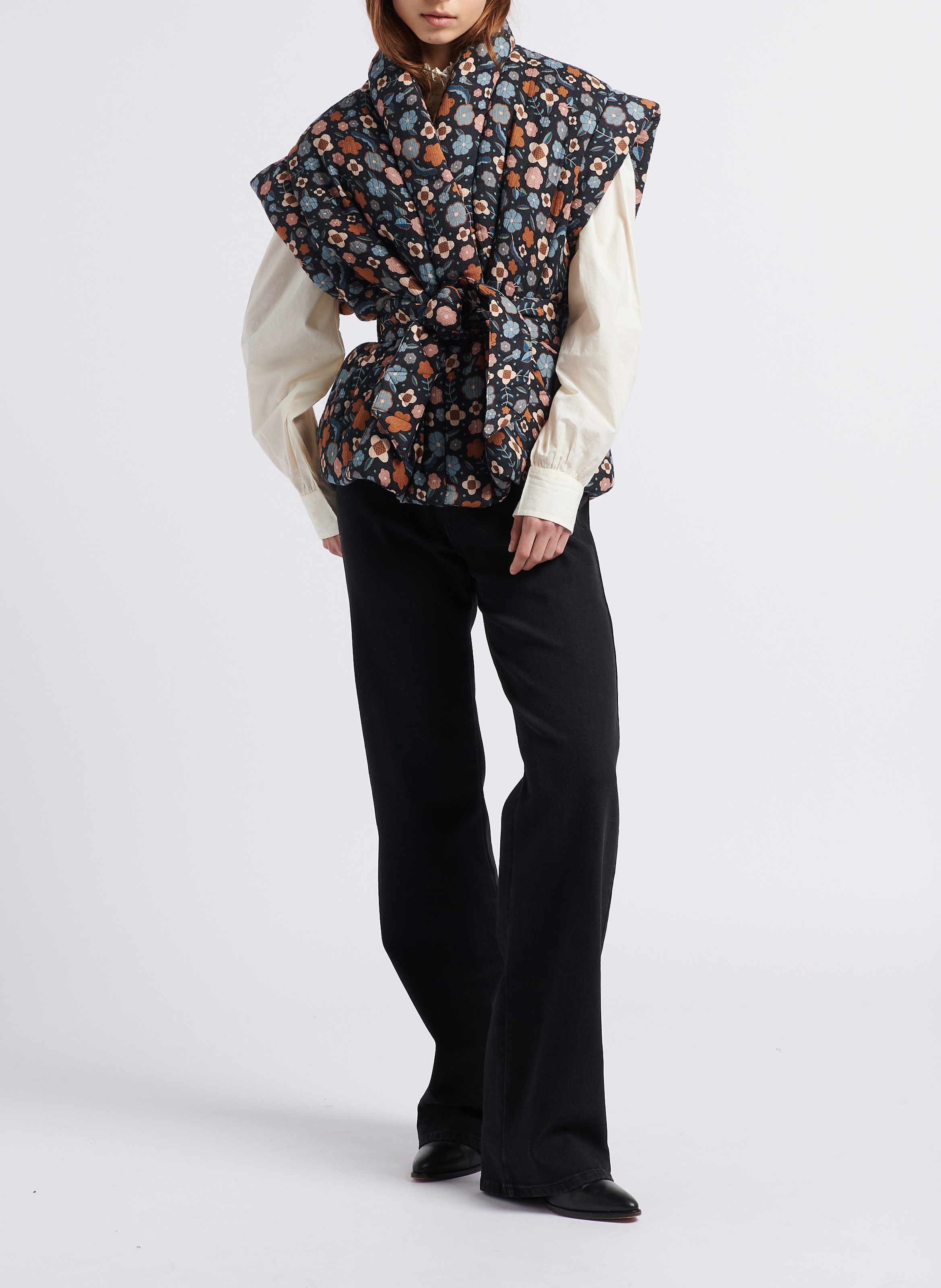 Gesteppte Baumwolljacke mit Schalkragen ANTIK BATIK Mehrfarbig