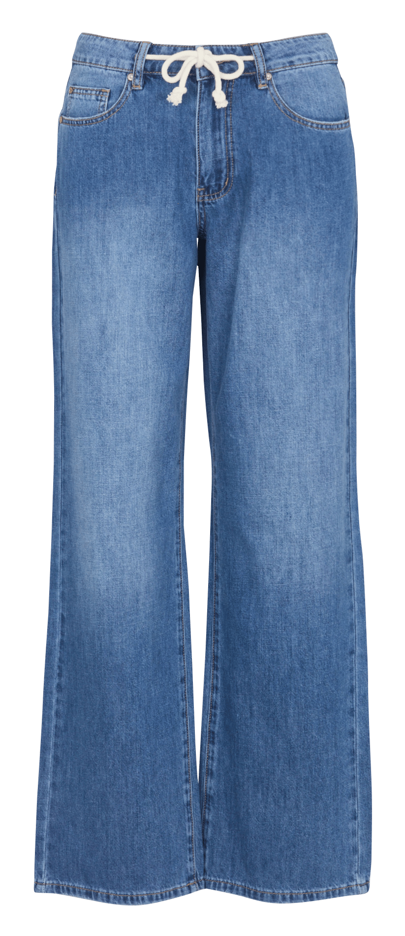 Weite Jeans aus Baumwoll-Mix MKT Blau
