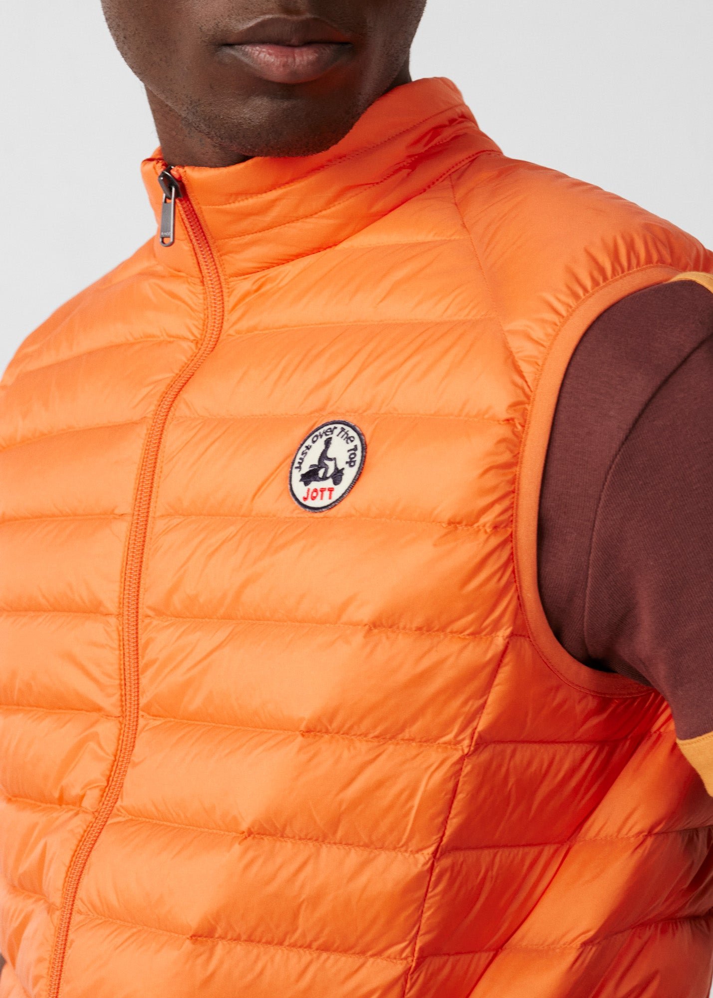 Sleeveless puffer jacket Tom JOTT Orange