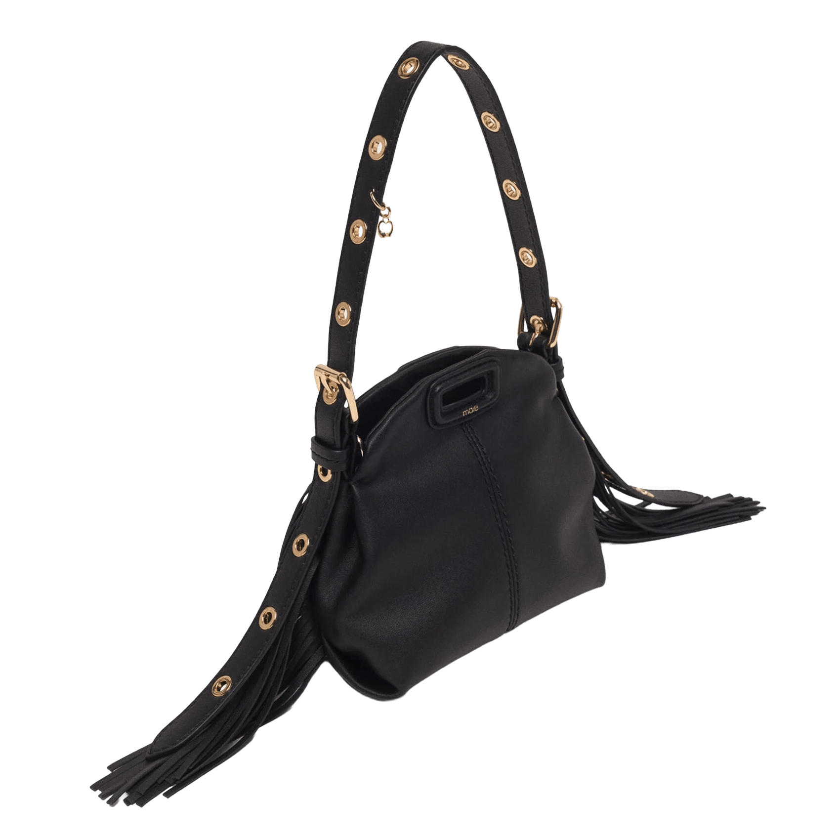 Sac à main en cuir MAJE Noir