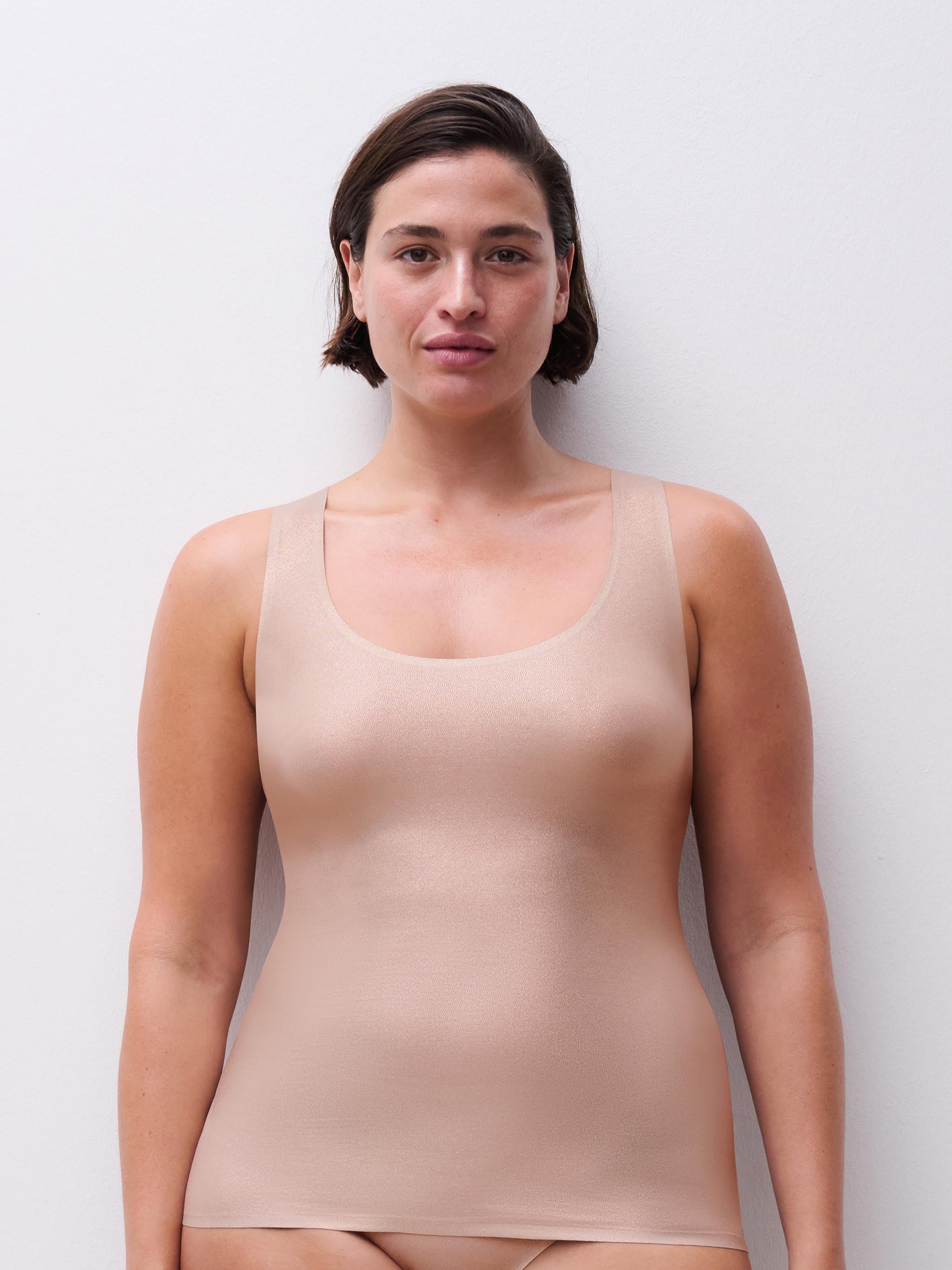 Sleeveless top CHANTELLE Beige