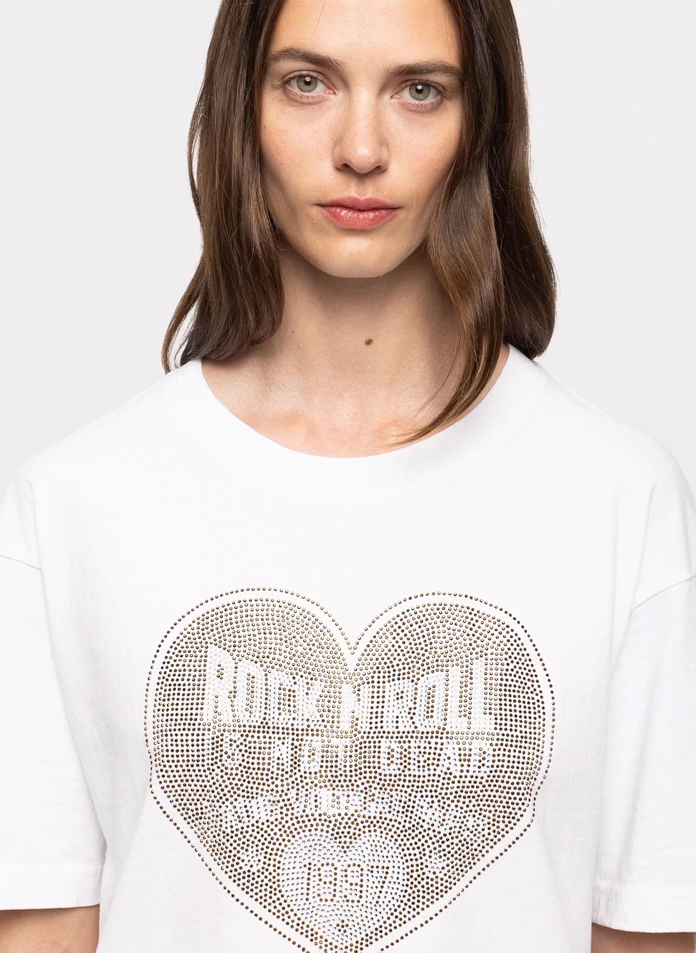 Gerade geschnittenes T-Shirt aus Baumwolle ZADIG&VOLTAIRE Weiss