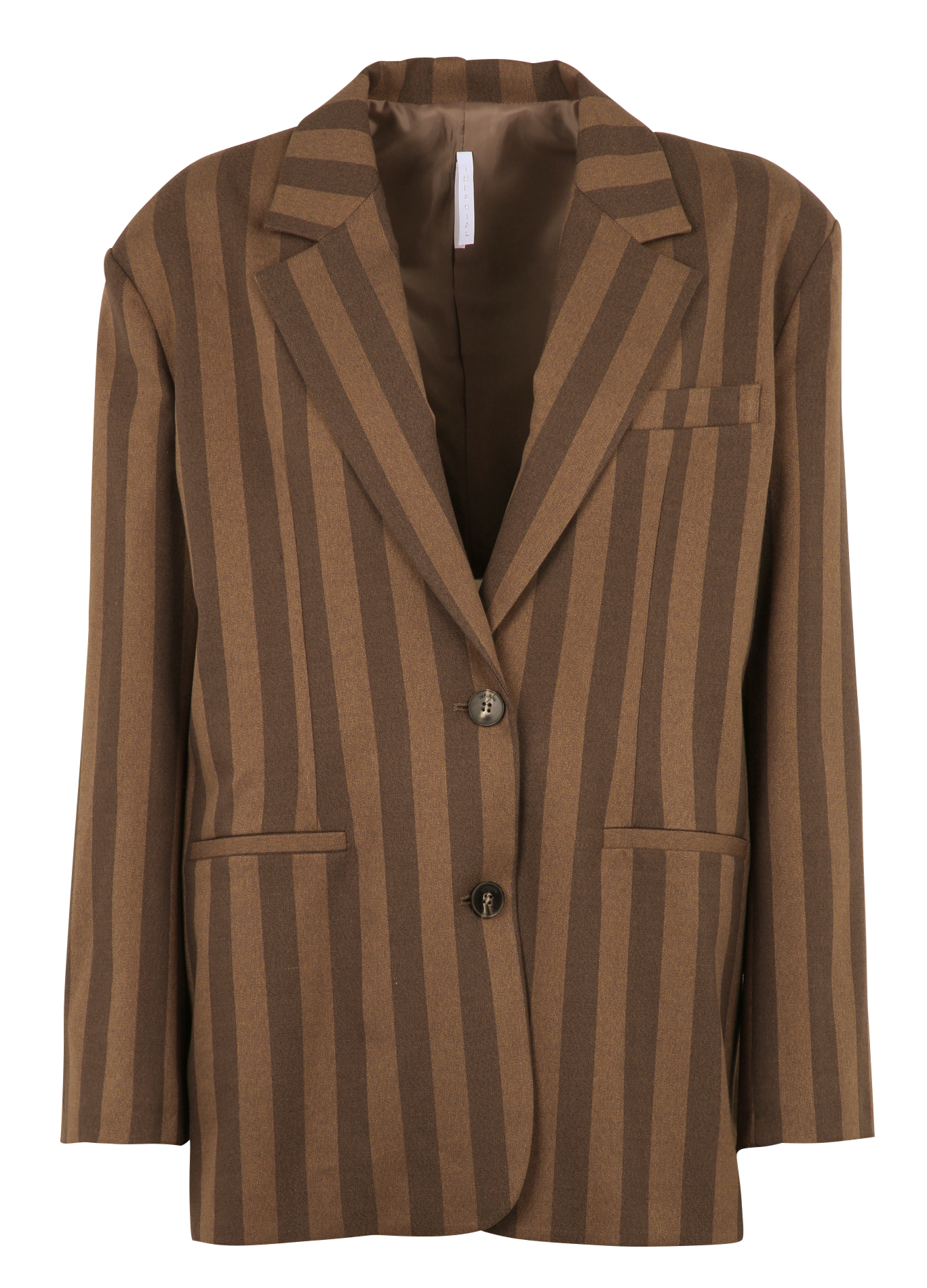 Veste tailleur oversize rayée IMPERIAL Marron
