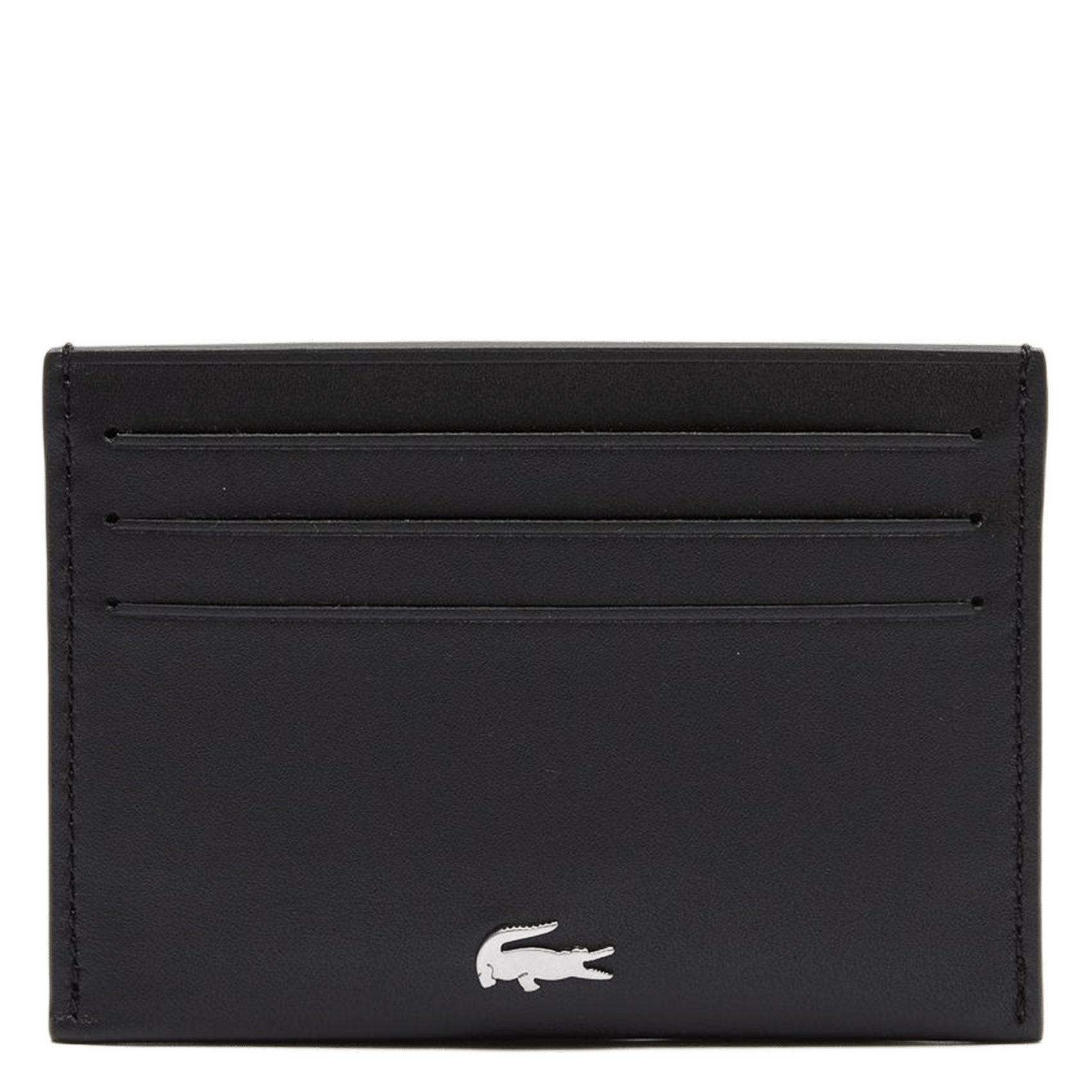 Porte-cartes en cuir LACOSTE Noir