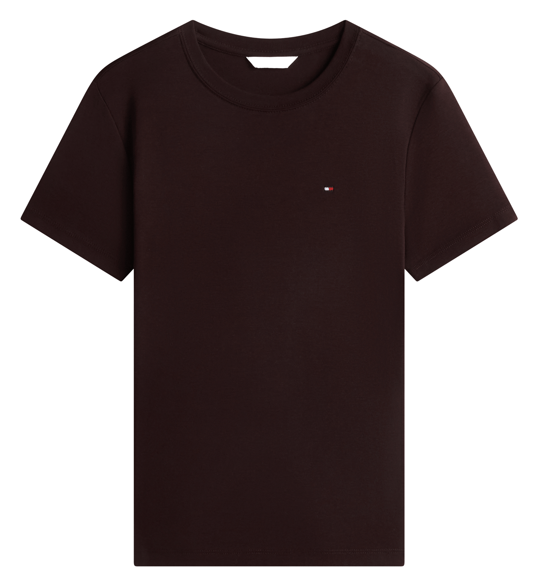 Tailliertes T-Shirt mit Streifen aus Baumwolle TOMMY HILFIGER Braun