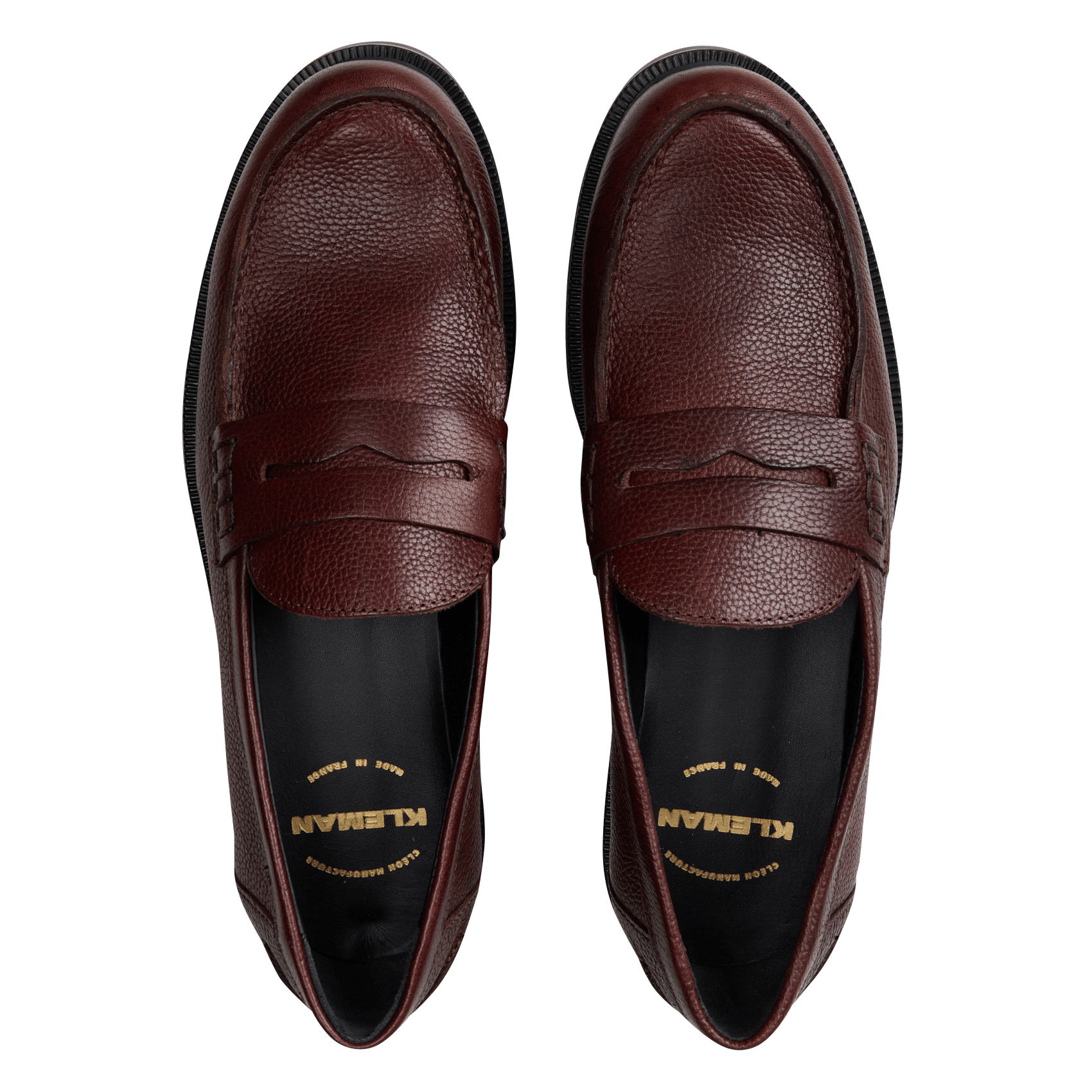 Leather loafers KLEMAN Brown