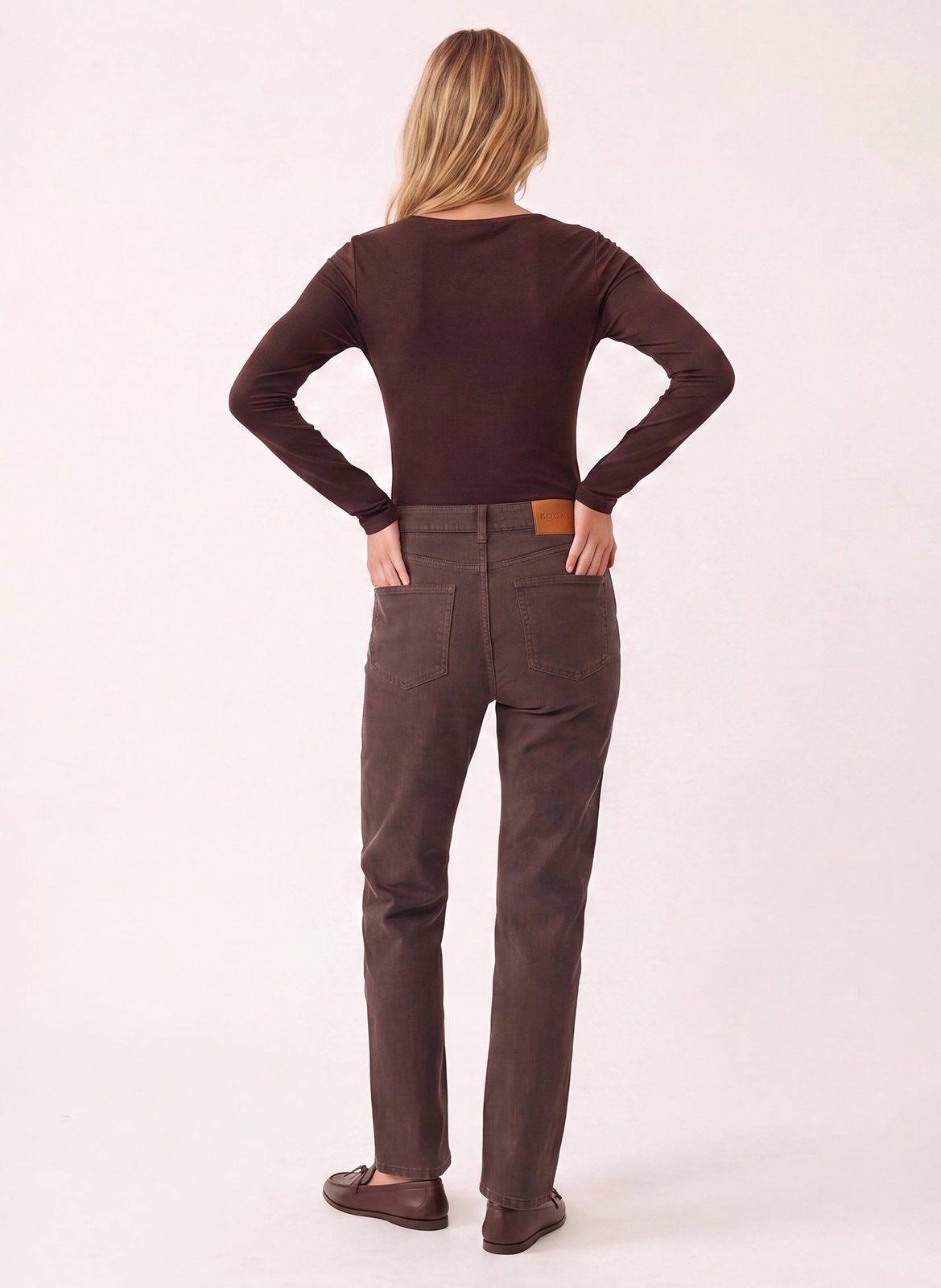 Slimfit-Jeans aus Baumwoll-Mix KOOKAI Braun