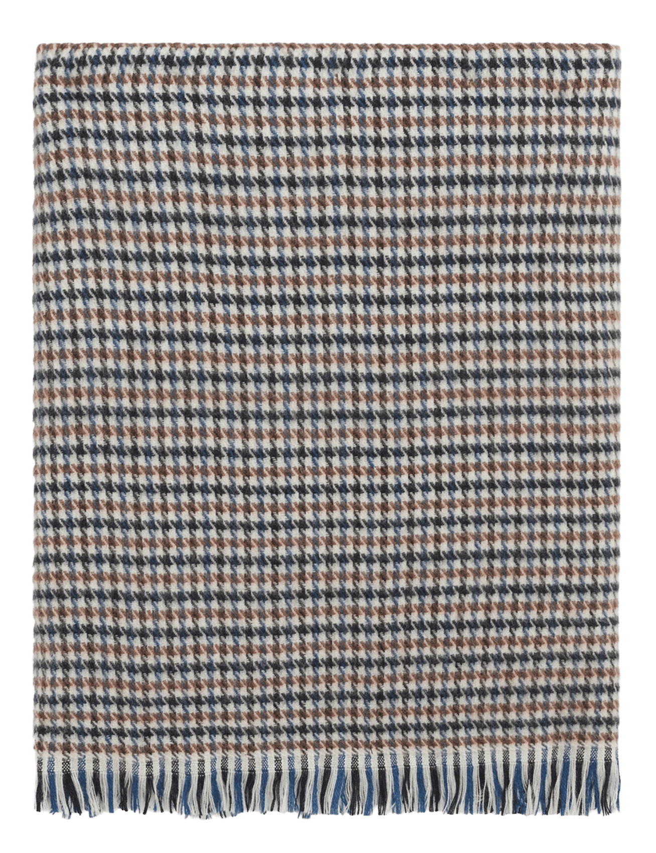 Printed wool scarf PABLO Brown