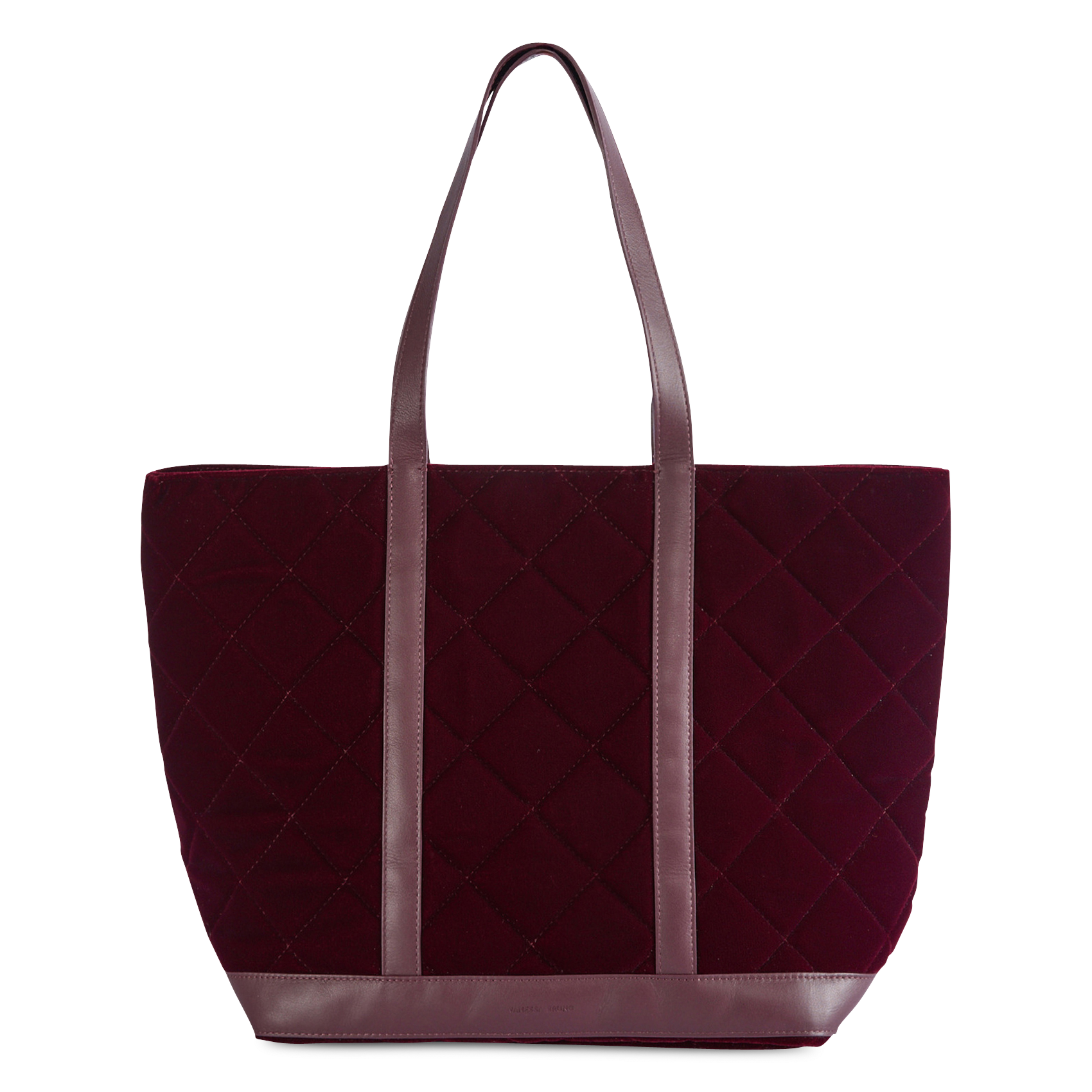Shopper van gemengd katoenen fluweel VANESSA BRUNO Rood