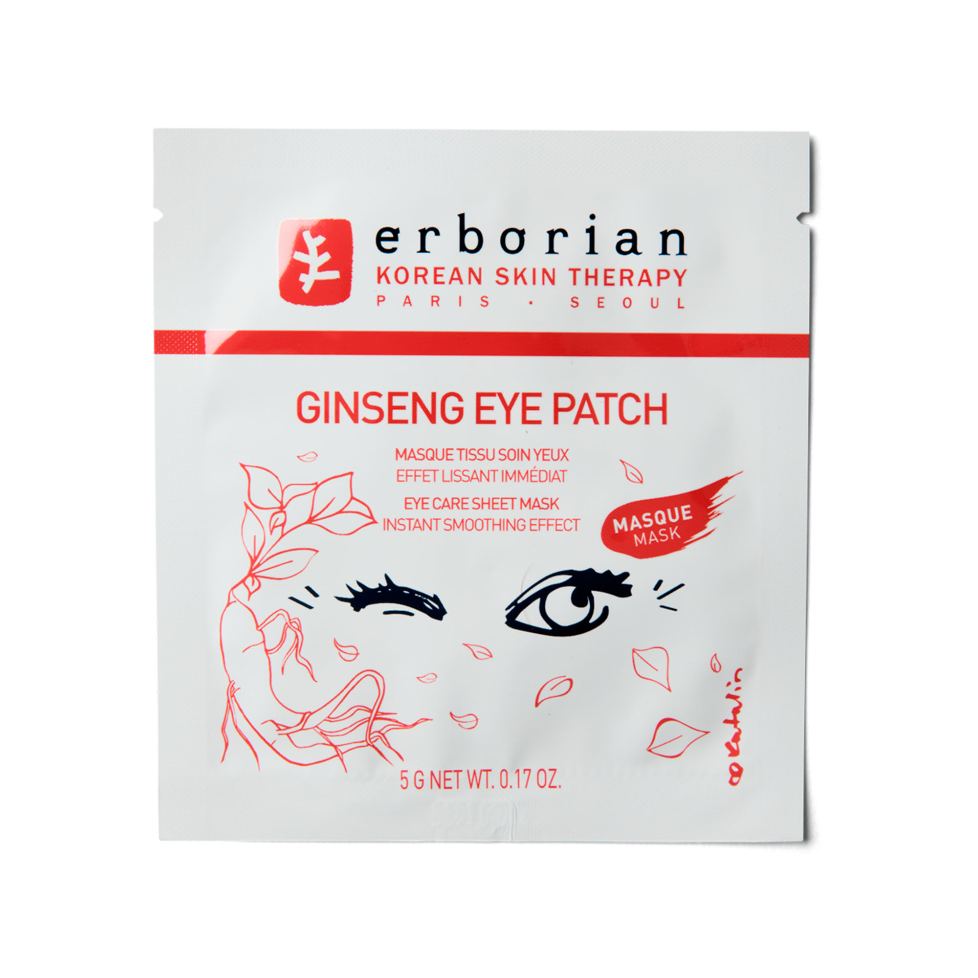 Ginseng Eye Patch - Instant Smoothing Effect ERBORIAN No color