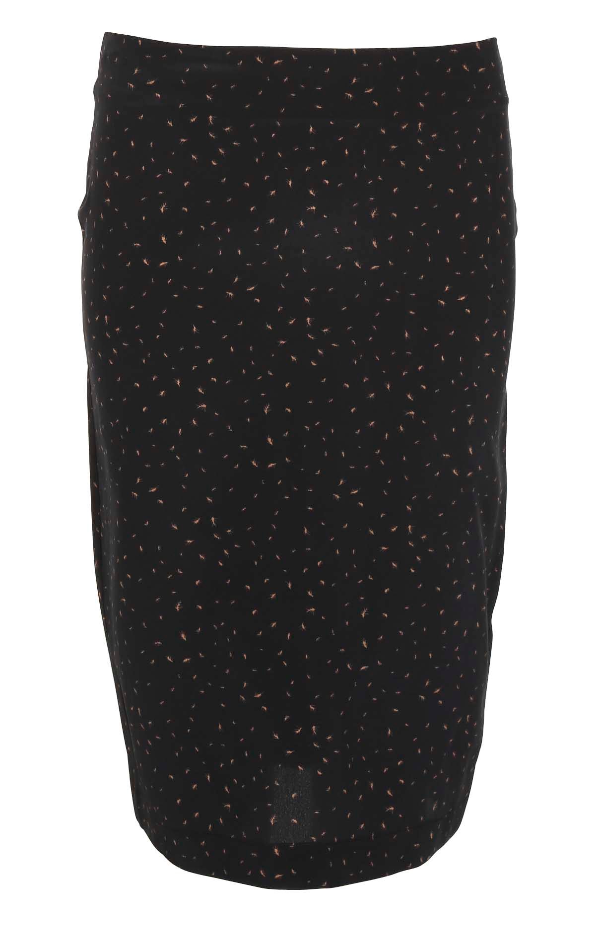 Stretch silk skirt ATTIC AND BARN Blue