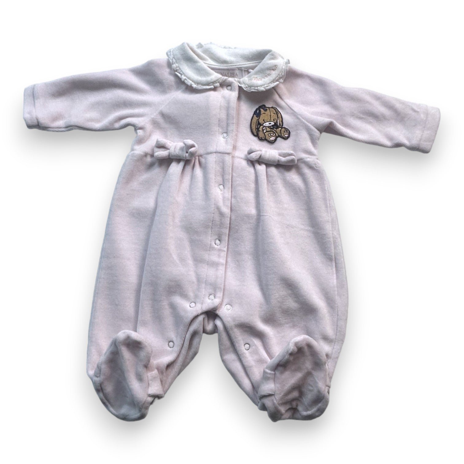 Pink baby pajamas - 3 months MONNALISA - Seconde main Pink